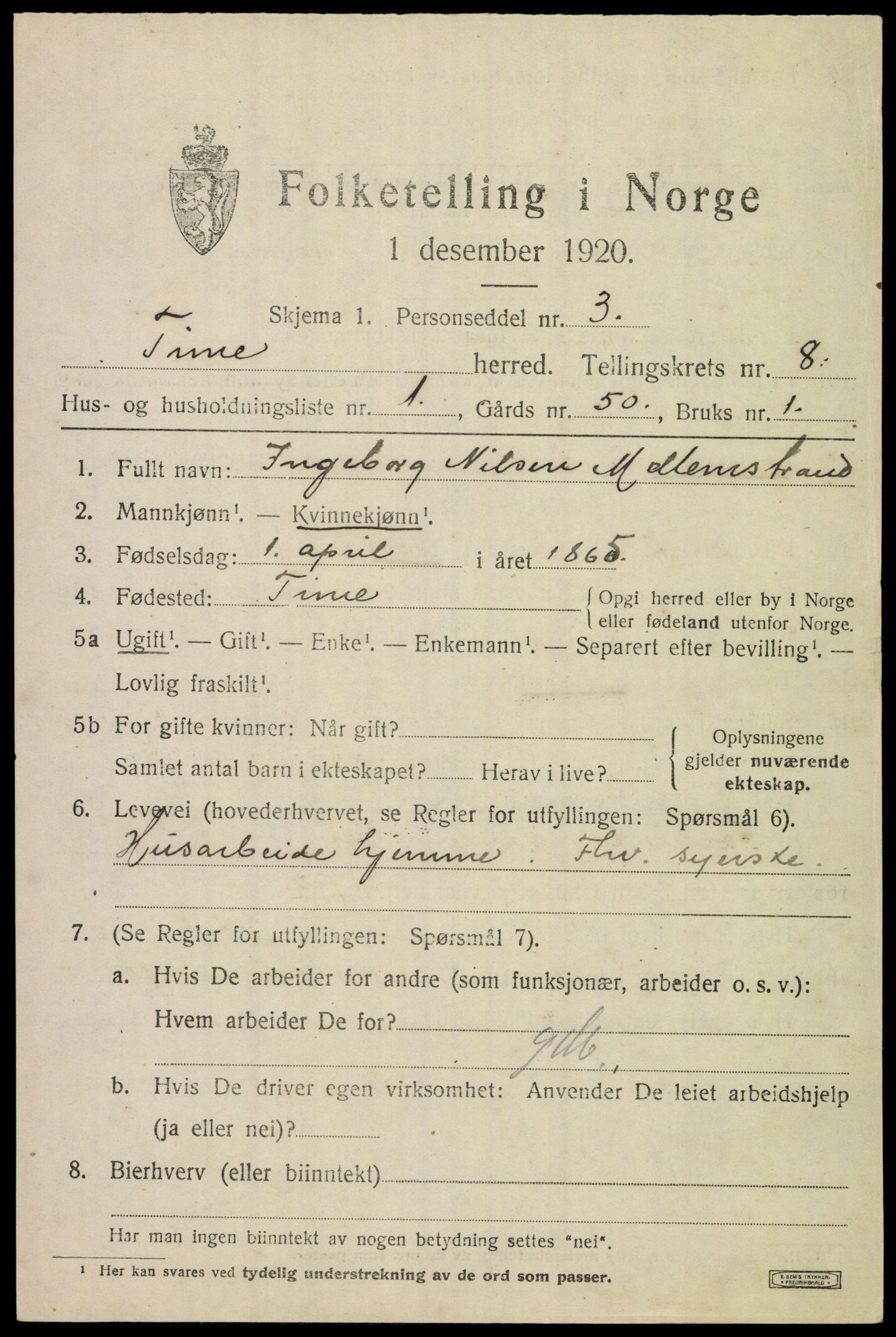 SAST, 1920 census for Time, 1920, p. 8449
