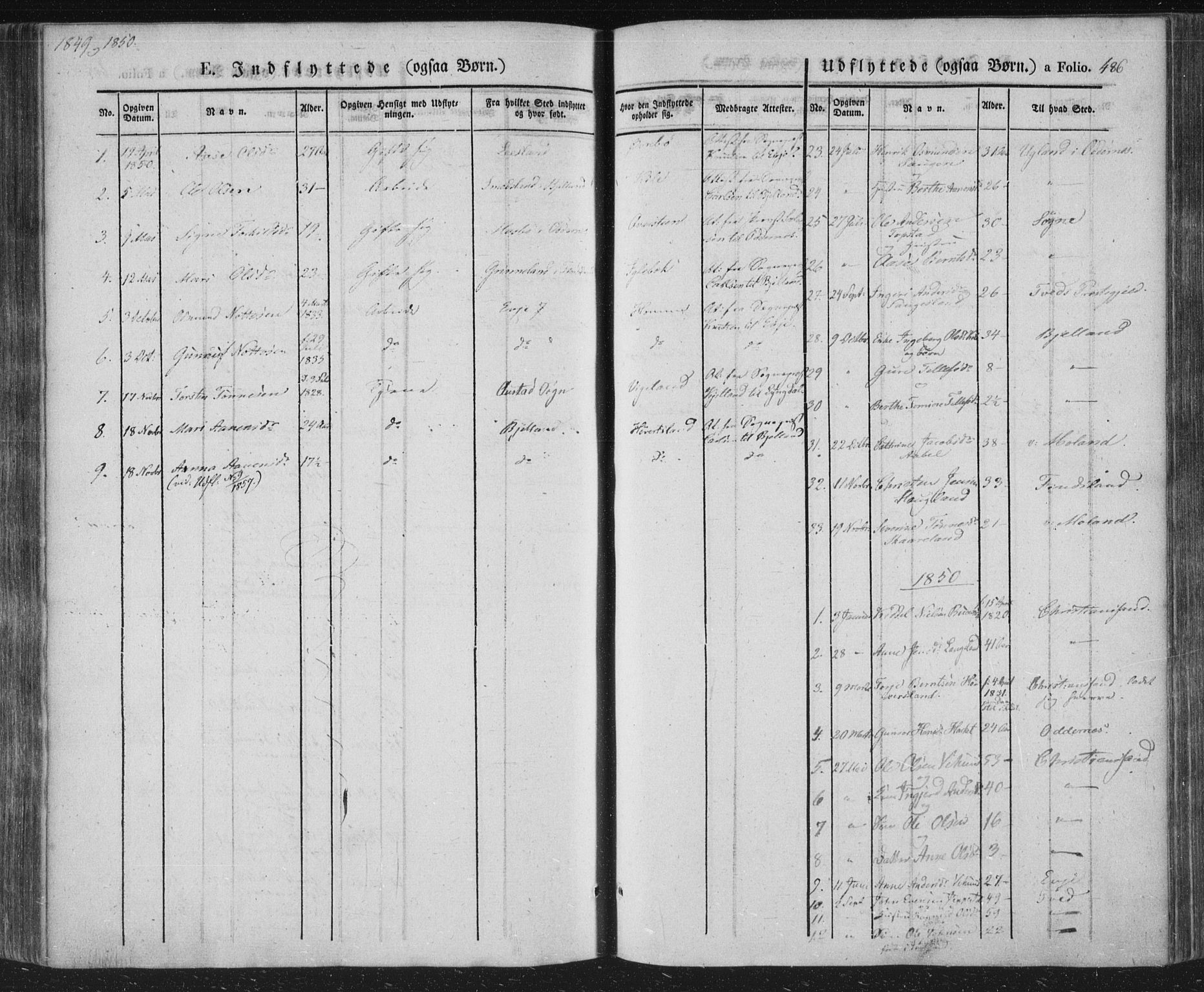 Vennesla sokneprestkontor, AV/SAK-1111-0045/Fa/Fac/L0004: Parish register (official) no. A 4, 1834-1855, p. 486