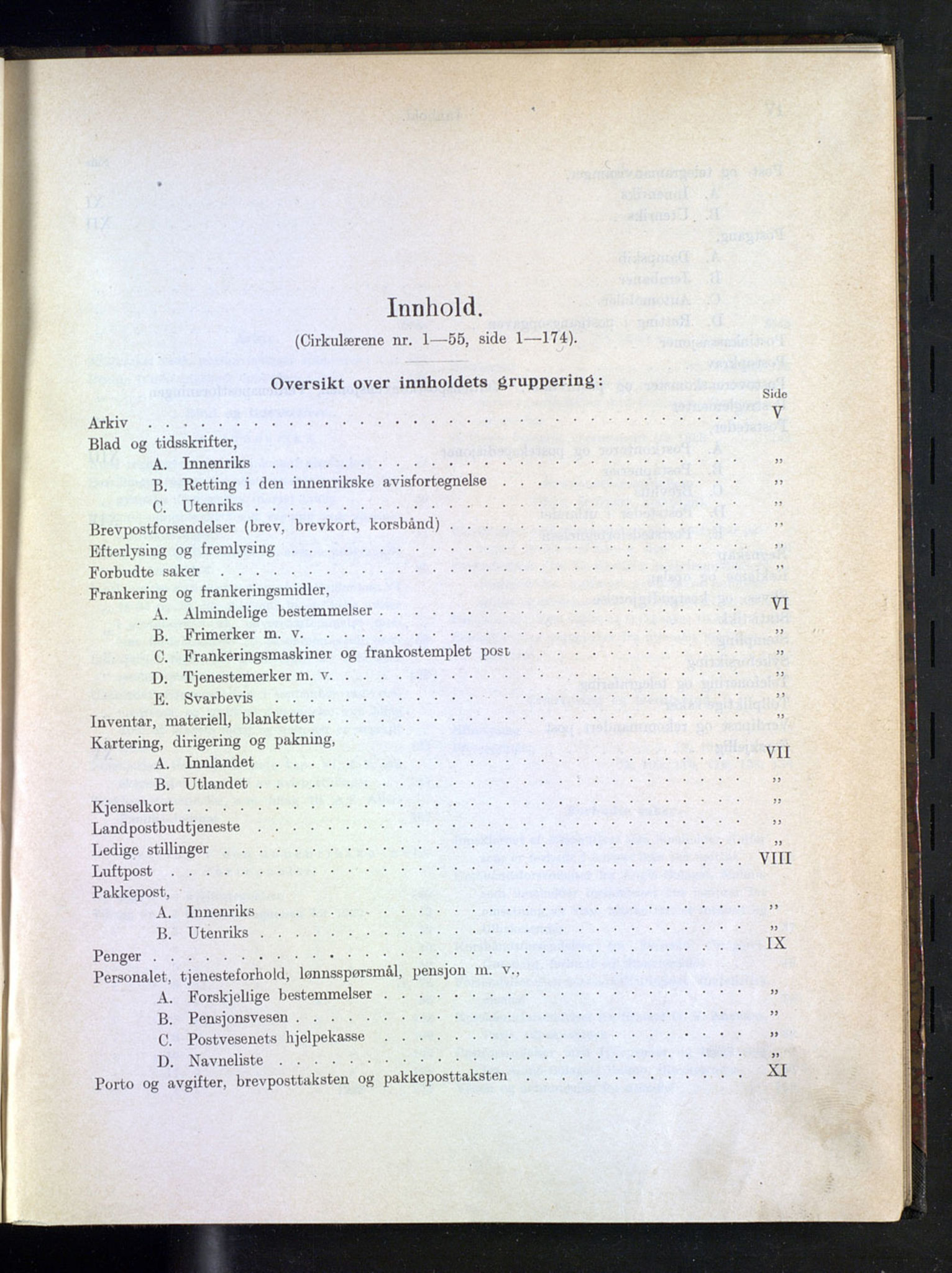 Norges Postmuseums bibliotek, NOPO/-/-/-: Sirkulærer fra Poststyret, 1927