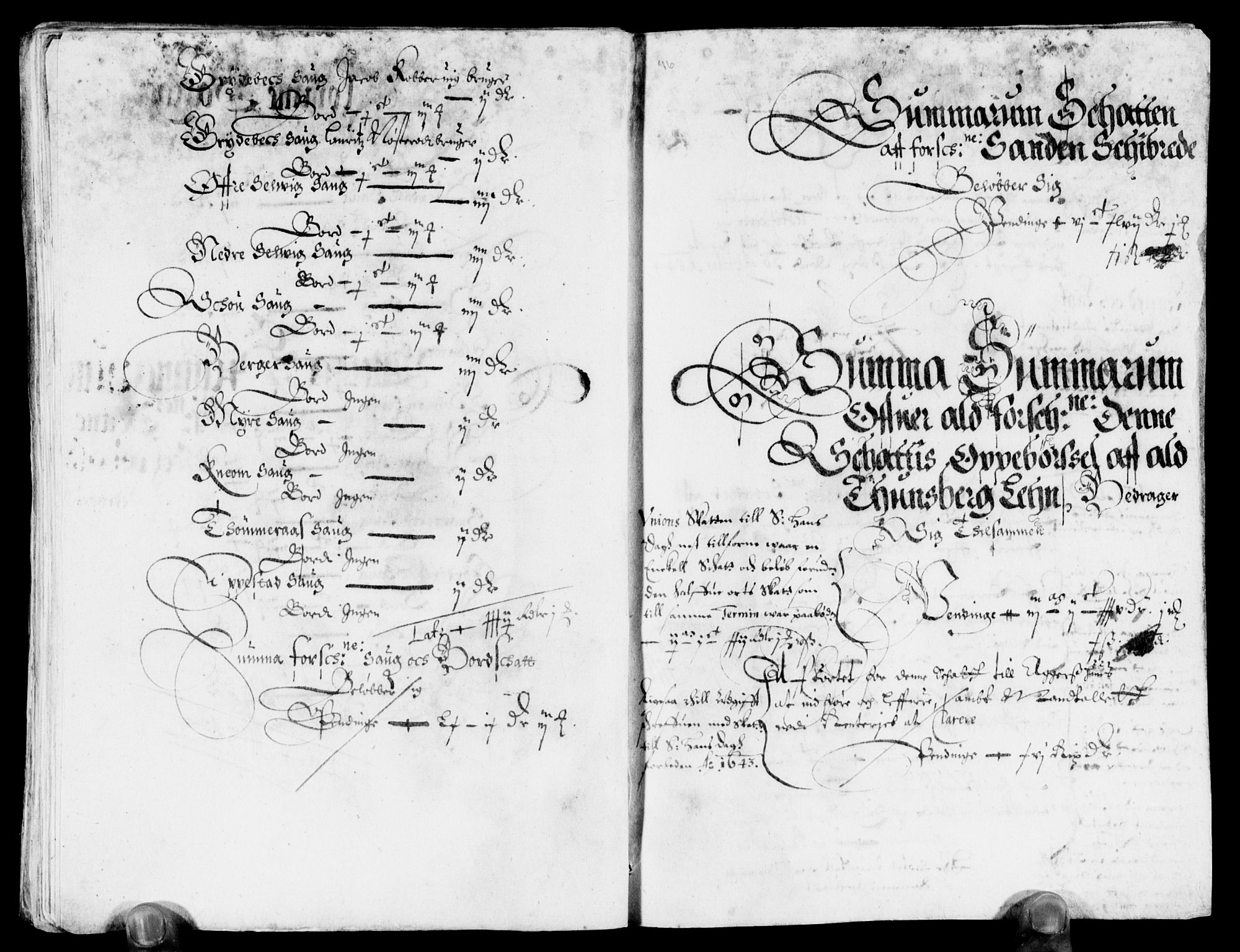 Rentekammeret inntil 1814, Reviderte regnskaper, Lensregnskaper, AV/RA-EA-5023/R/Rb/Rbo/L0024: Tønsberg len, 1642-1644