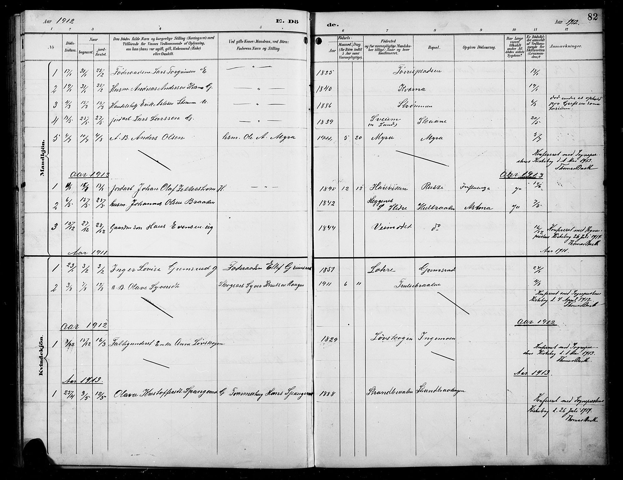 Sør-Aurdal prestekontor, SAH/PREST-128/H/Ha/Hab/L0008: Parish register (copy) no. 8, 1894-1921, p. 82