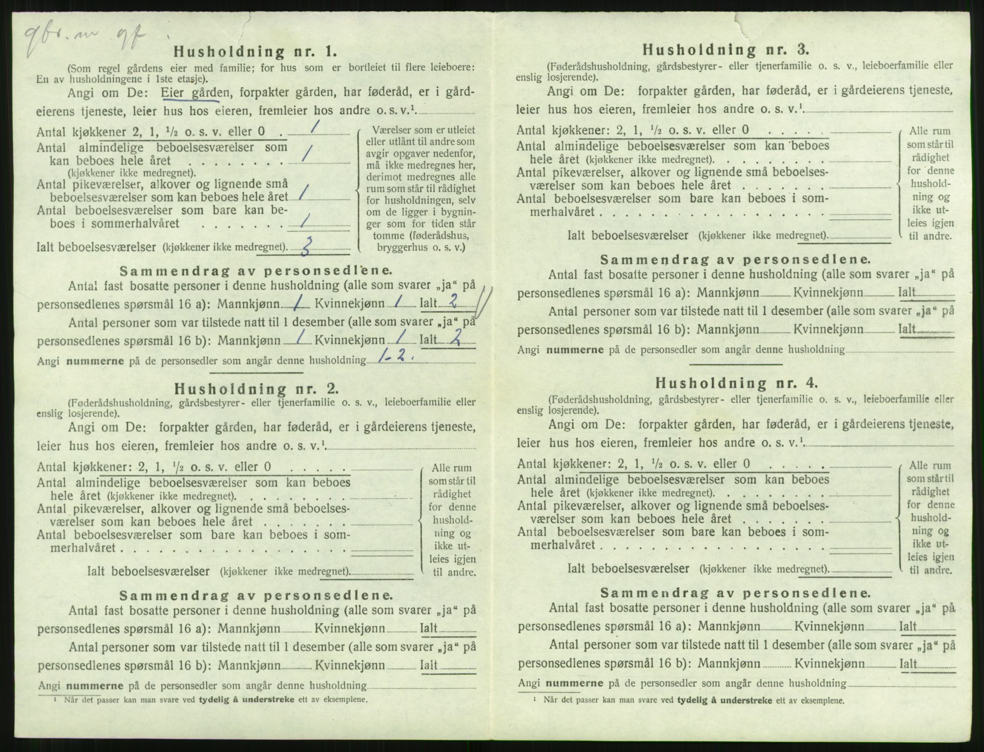 SAST, 1920 census for Suldal, 1920, p. 687