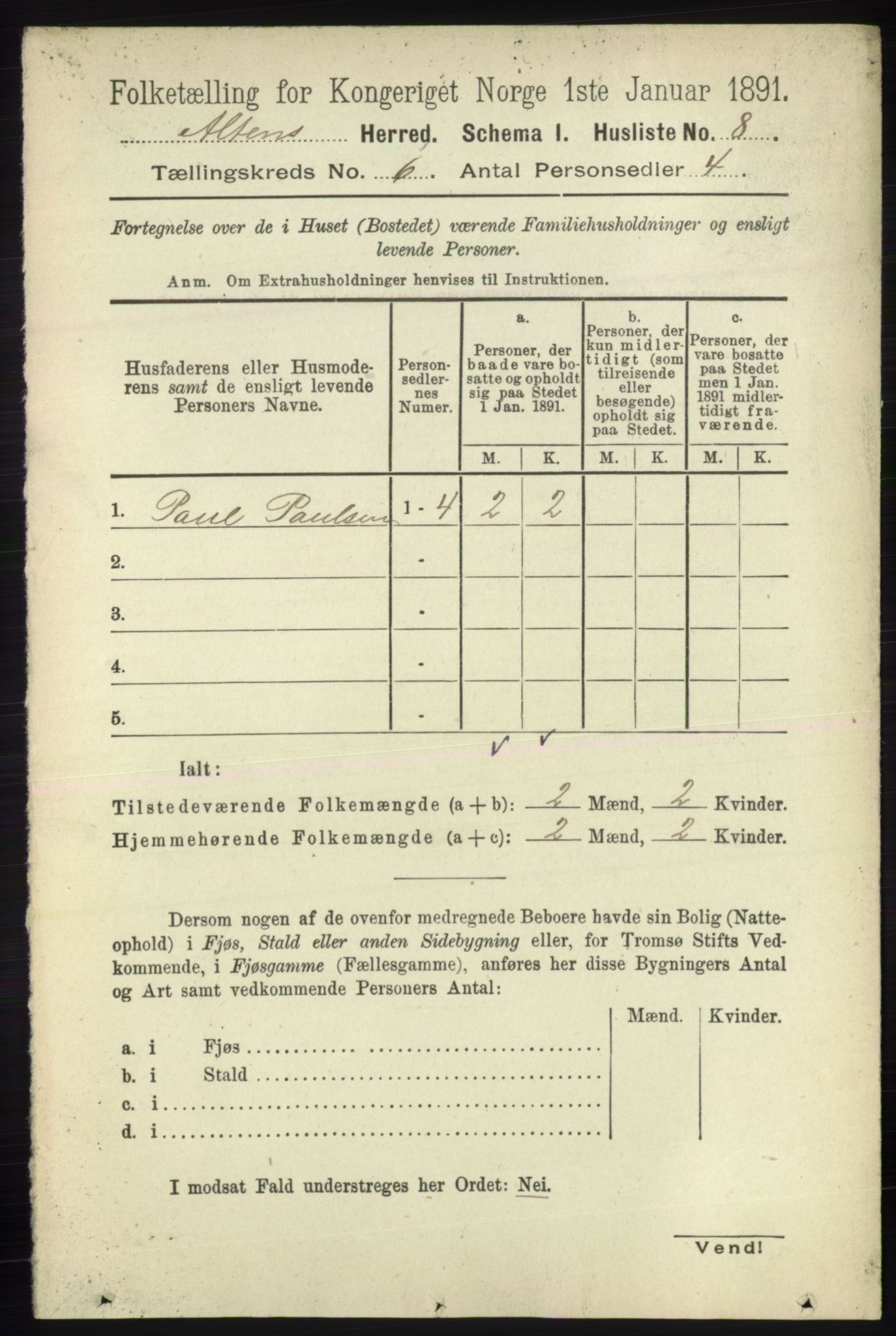 RA, 1891 census for 2012 Alta, 1891, p. 1819