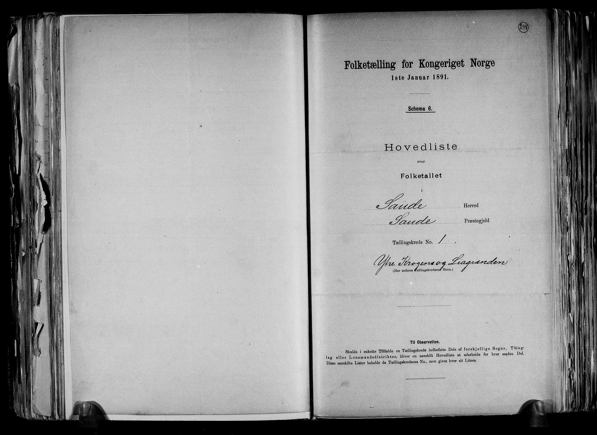 RA, 1891 census for 0822 Sauherad, 1891, p. 4