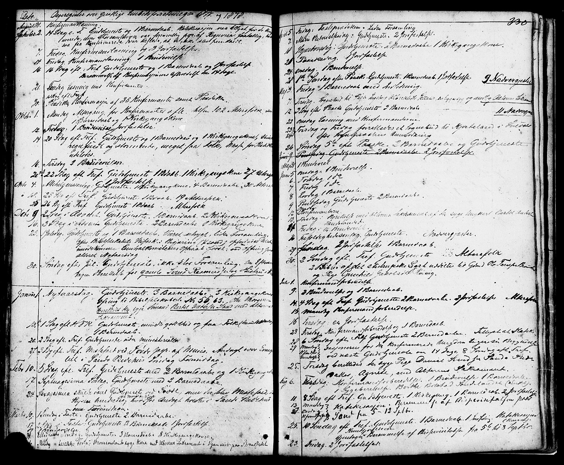 Sand sokneprestkontor, AV/SAST-A-101848/01/III/L0003: Parish register (official) no. A 3, 1854-1879, p. 330