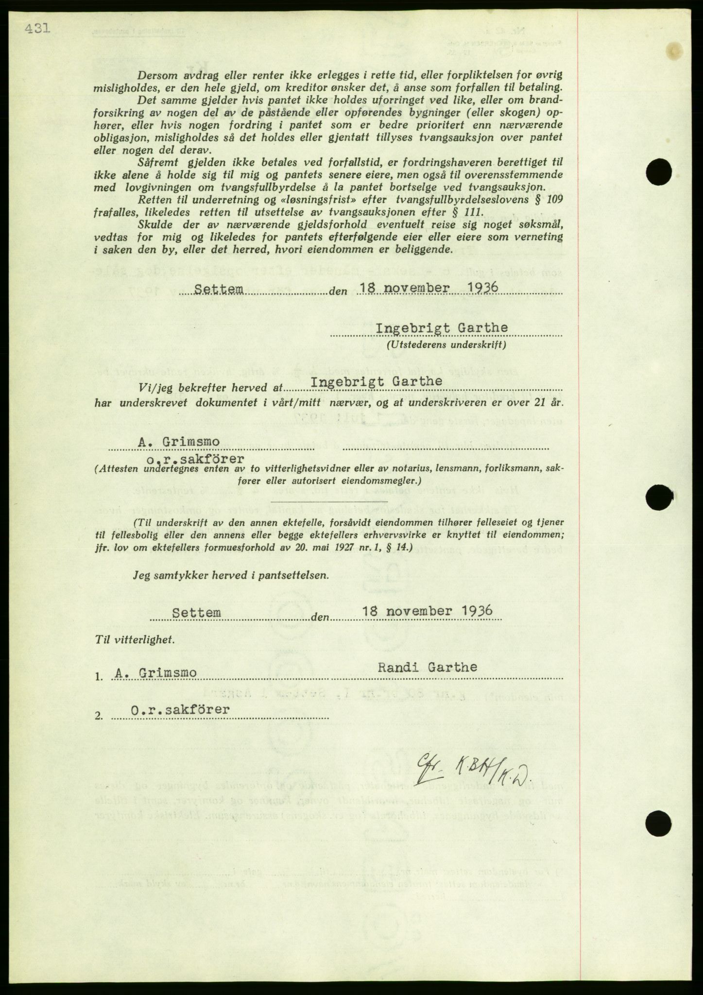 Nordmøre sorenskriveri, AV/SAT-A-4132/1/2/2Ca/L0090: Mortgage book no. B80, 1936-1937, Diary no: : 2595/1936