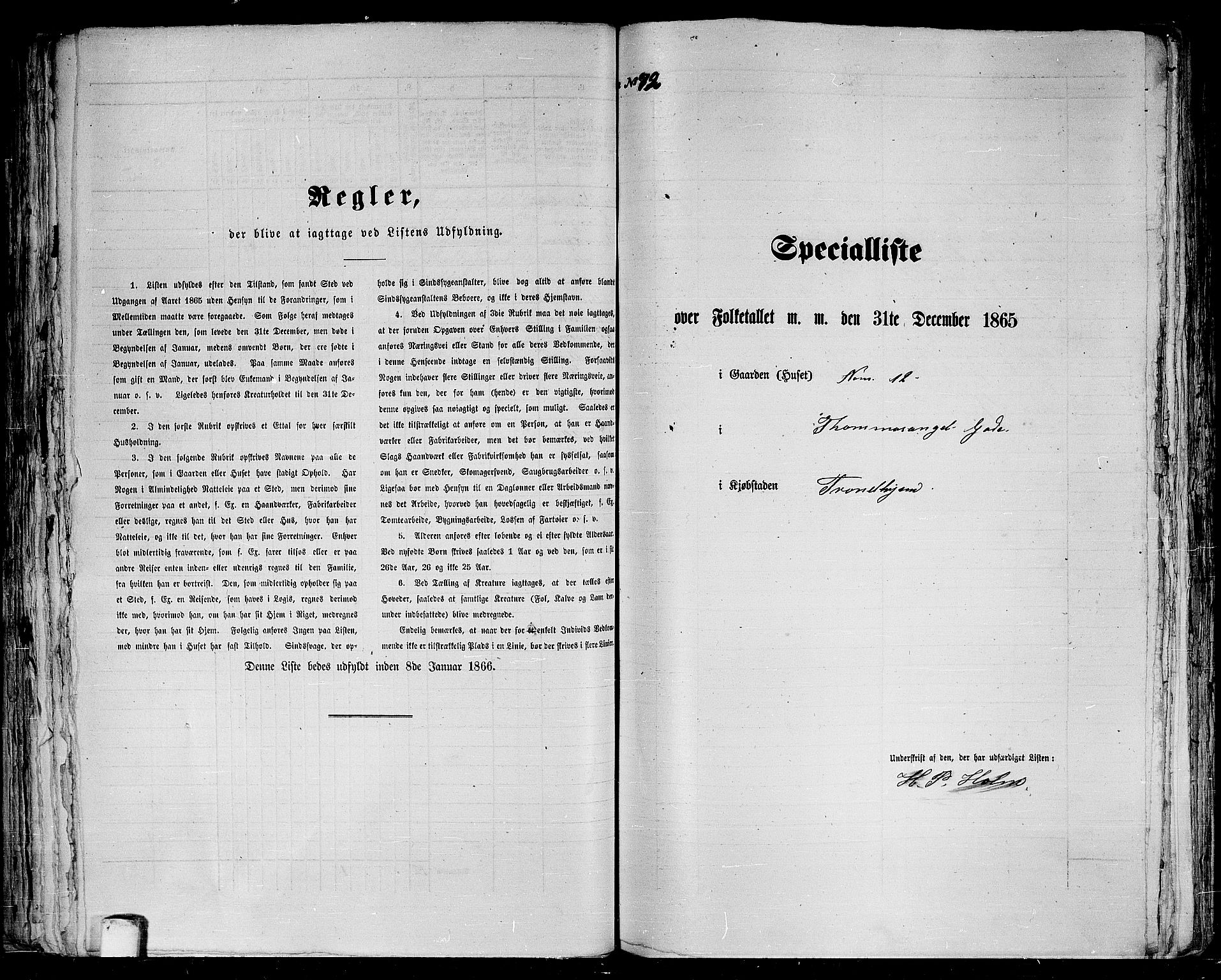 RA, 1865 census for Trondheim, 1865, p. 178