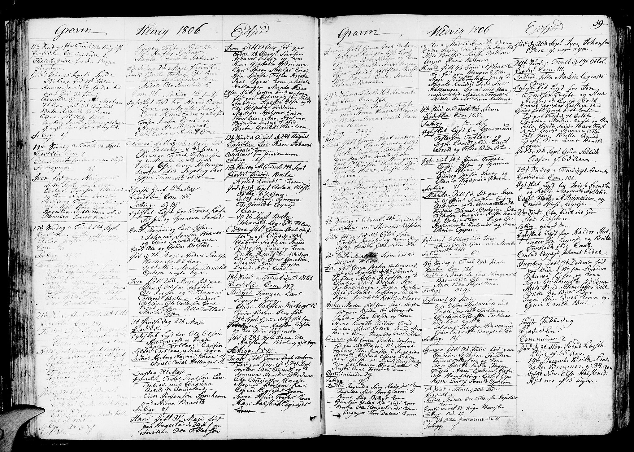 Ulvik sokneprestembete, AV/SAB-A-78801/H/Haa: Parish register (official) no. A 11, 1793-1838, p. 59