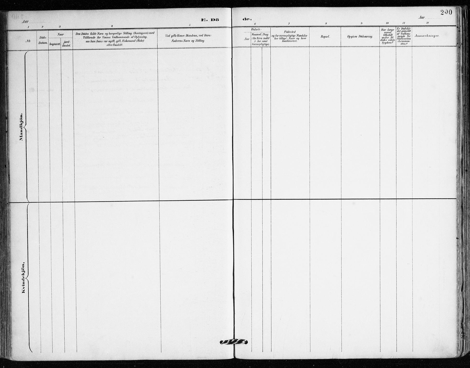 Mariakirken Sokneprestembete, SAB/A-76901/H/Haa/L0008: Parish register (official) no. A 8, 1893-1942, p. 200