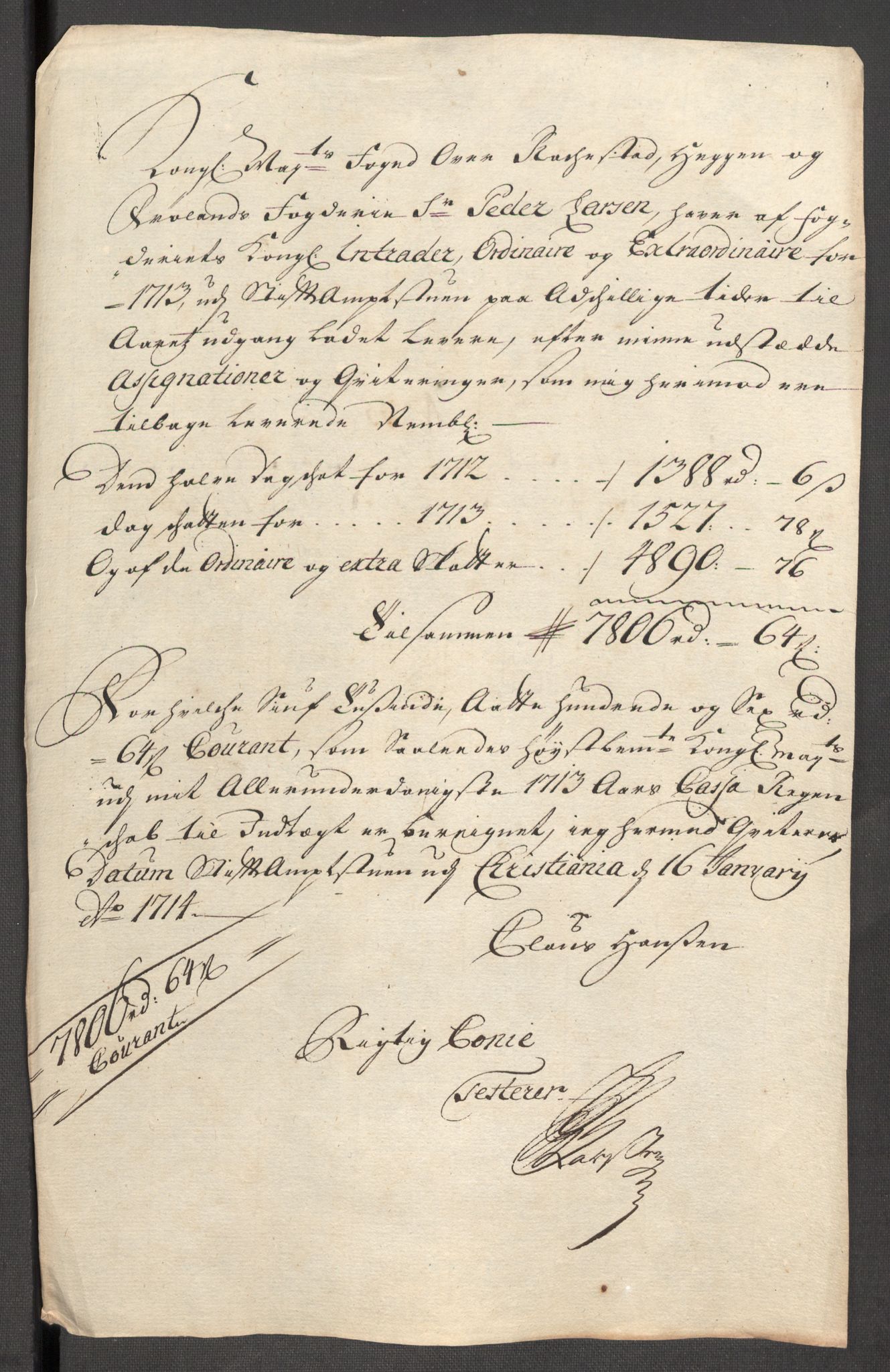 Rentekammeret inntil 1814, Reviderte regnskaper, Fogderegnskap, AV/RA-EA-4092/R07/L0307: Fogderegnskap Rakkestad, Heggen og Frøland, 1713, p. 117