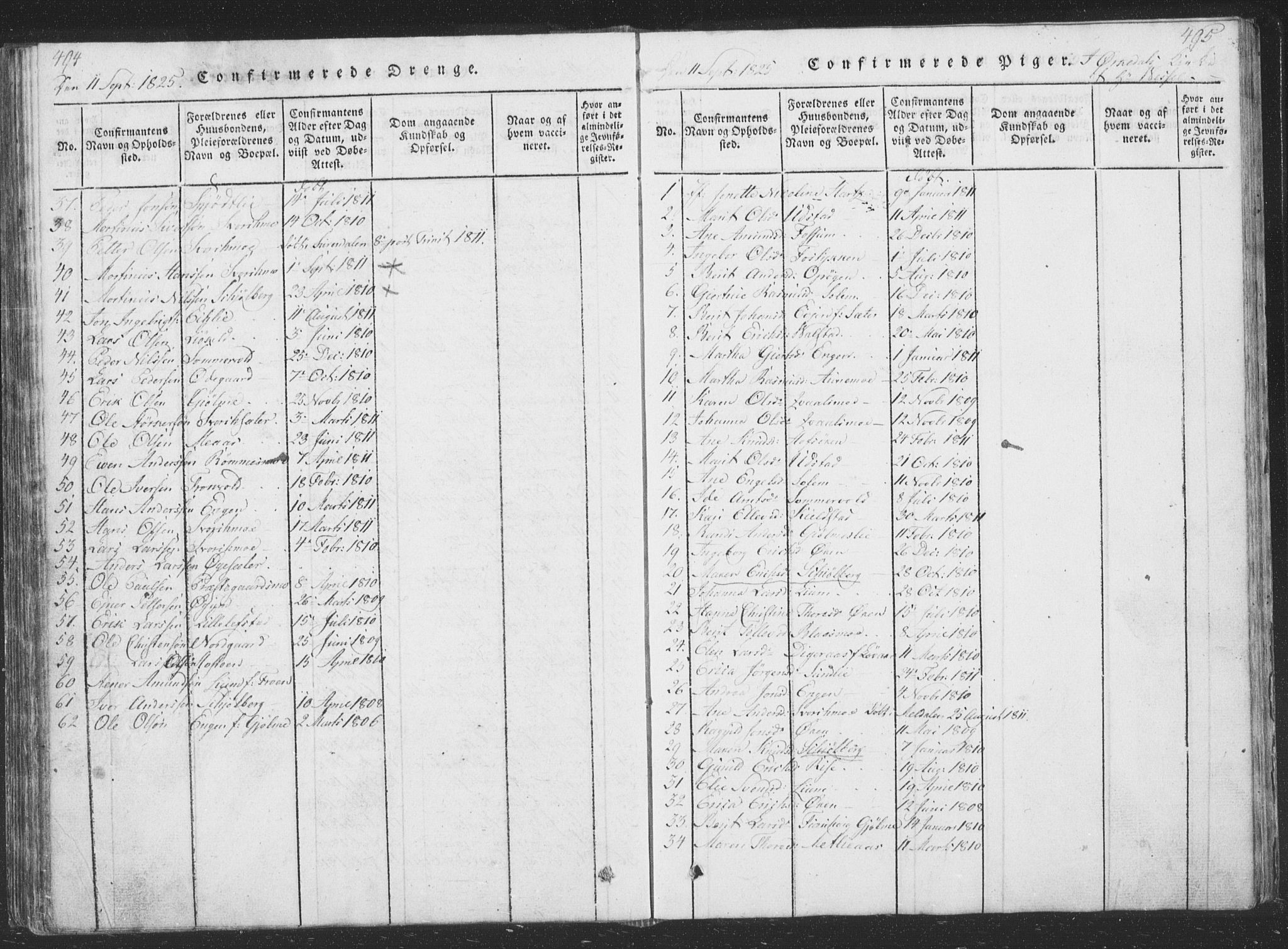 Ministerialprotokoller, klokkerbøker og fødselsregistre - Sør-Trøndelag, AV/SAT-A-1456/668/L0816: Parish register (copy) no. 668C05, 1816-1893, p. 494-495