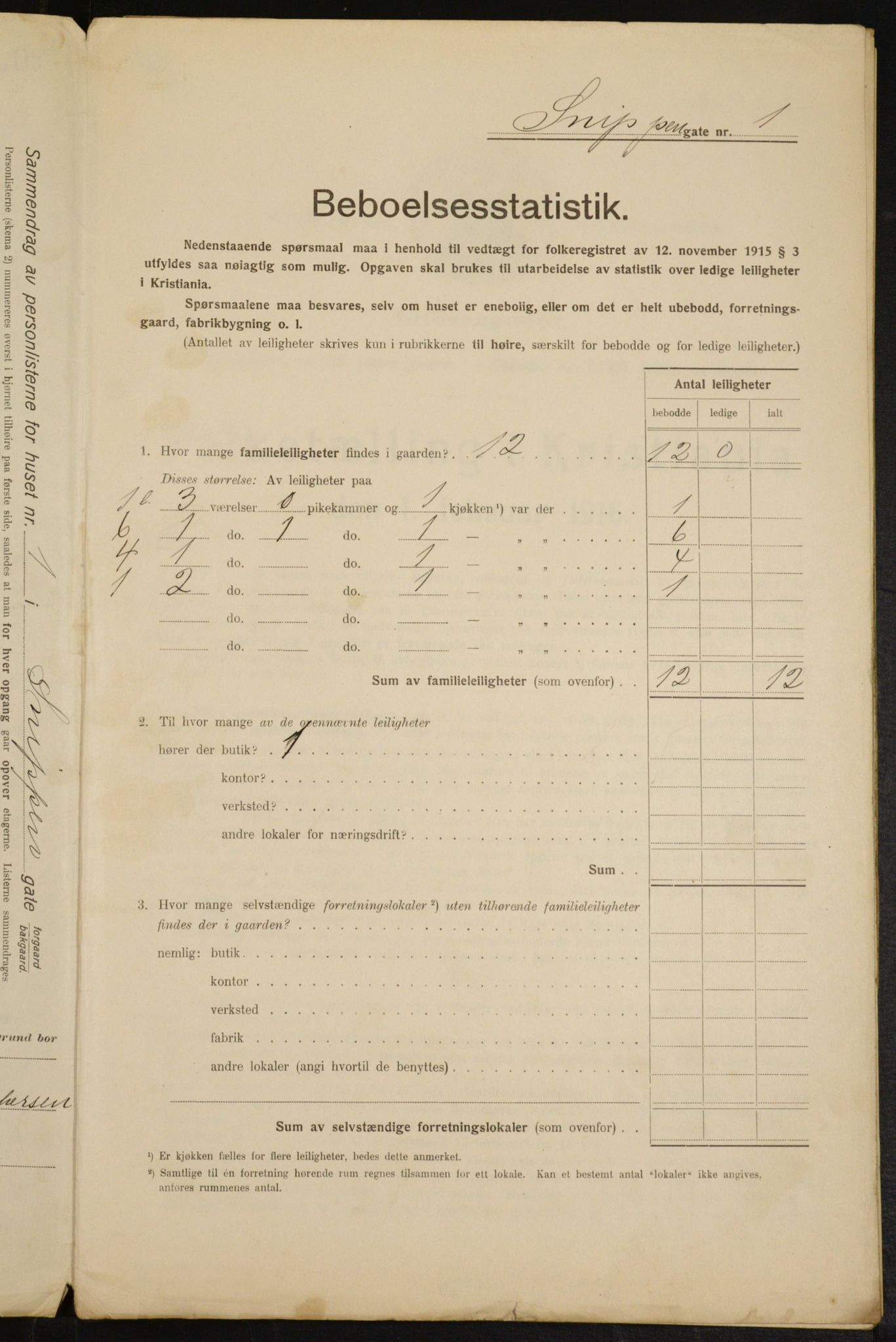 OBA, Municipal Census 1916 for Kristiania, 1916, p. 100435