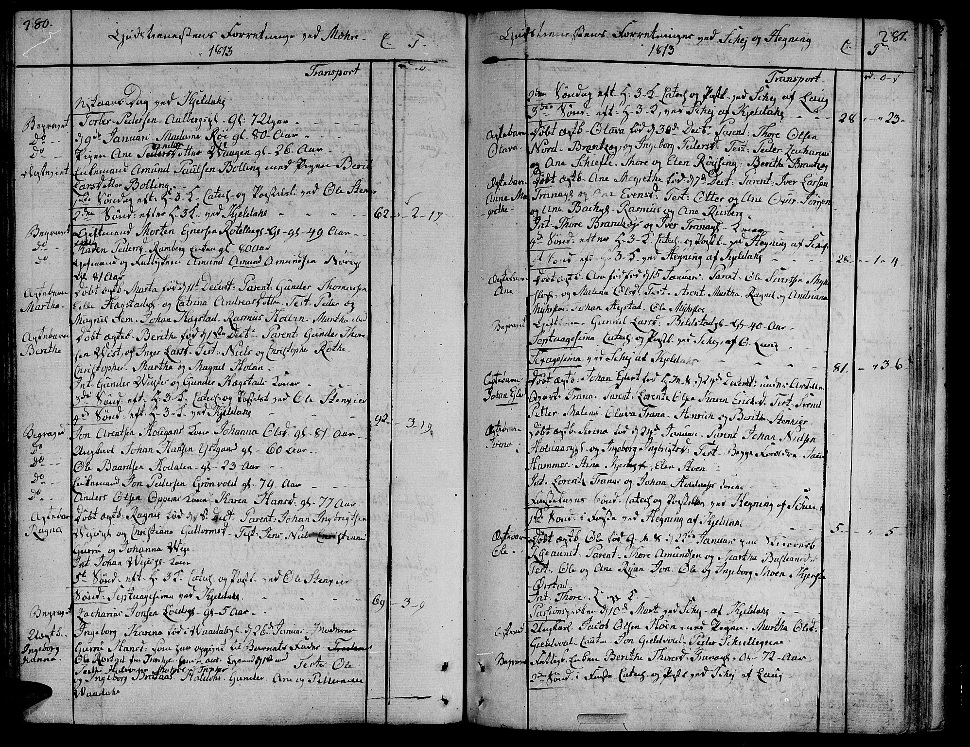 Ministerialprotokoller, klokkerbøker og fødselsregistre - Nord-Trøndelag, SAT/A-1458/735/L0332: Parish register (official) no. 735A03, 1795-1816, p. 280-281