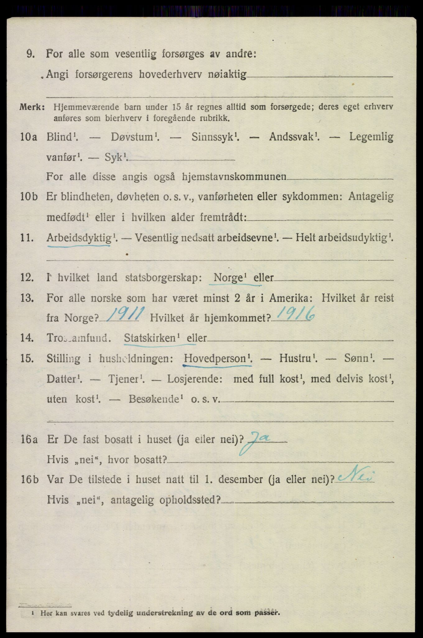 SAK, 1920 census for Landvik, 1920, p. 2949