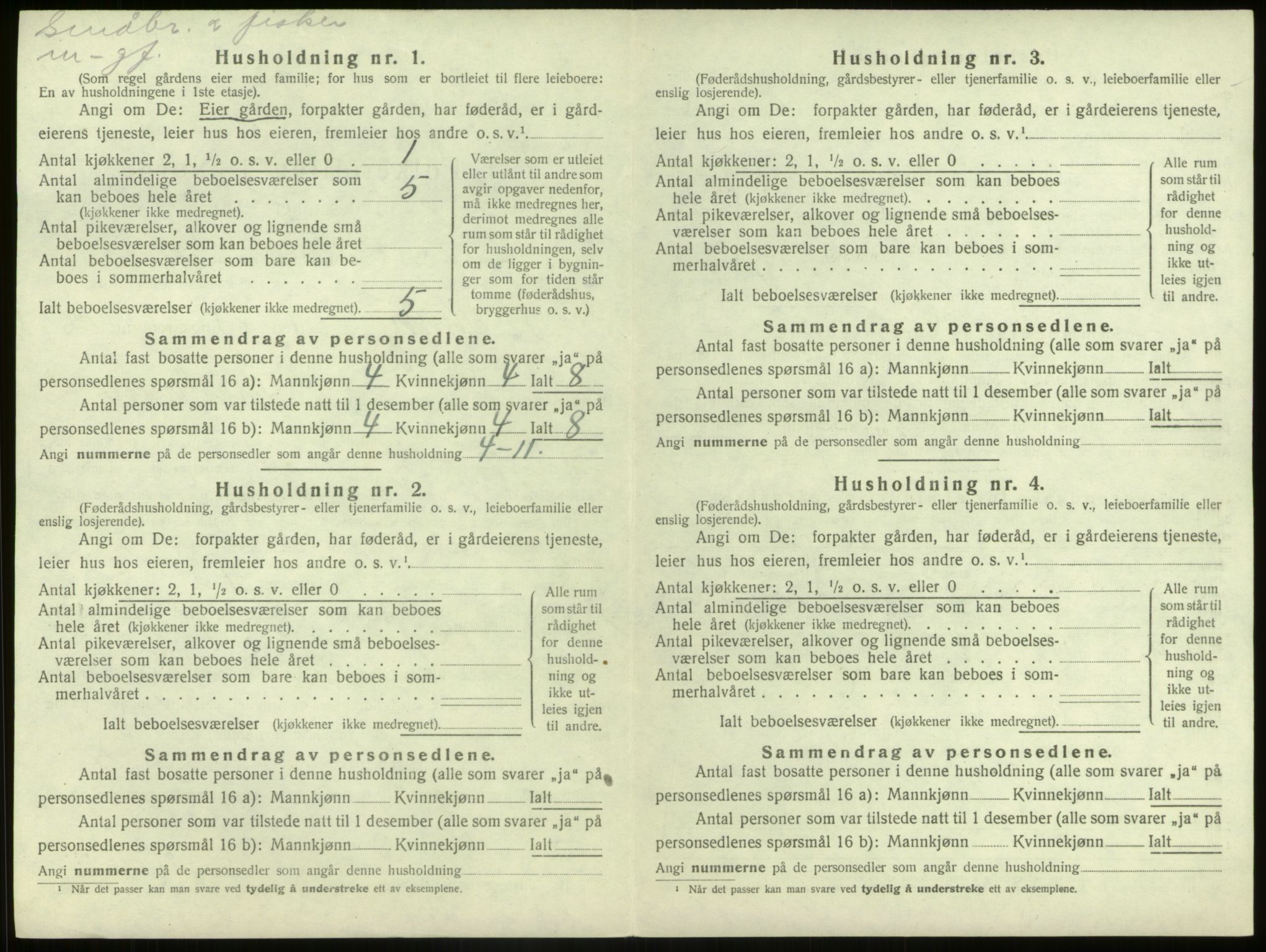 SAB, 1920 census for Kinn, 1920, p. 520