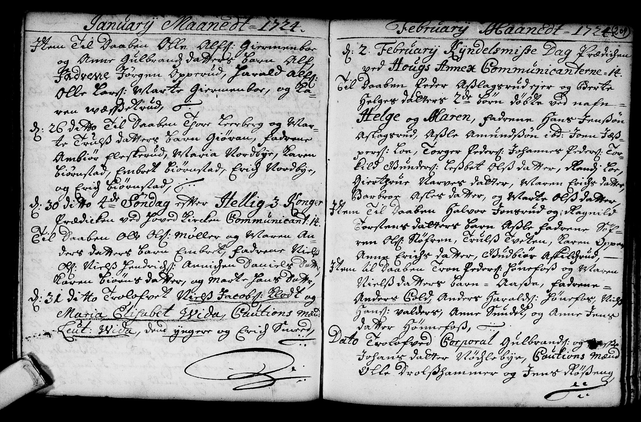 Norderhov kirkebøker, AV/SAKO-A-237/G/Ga/L0001: Parish register (copy) no. I 1, 1717-1725, p. 209