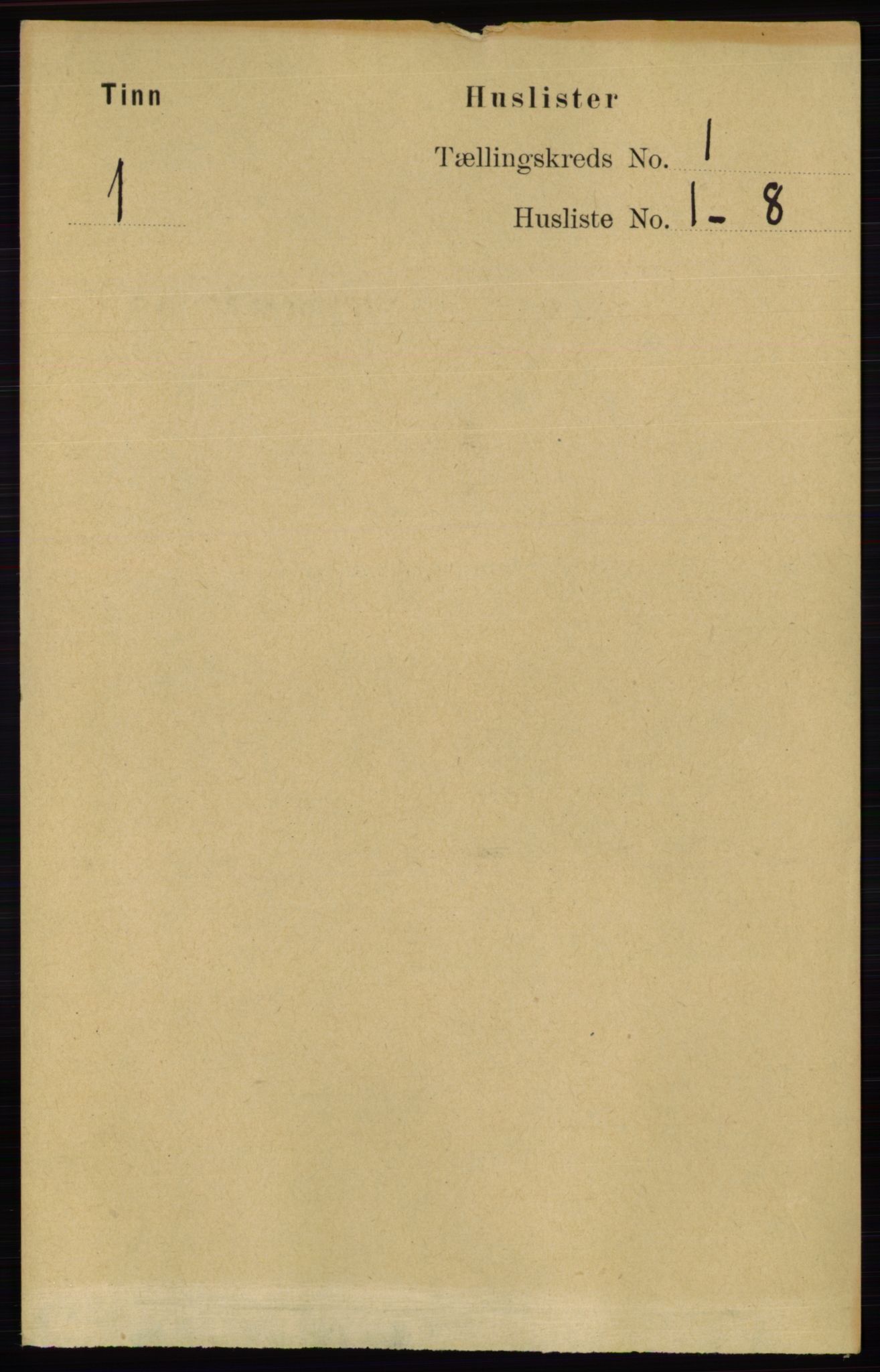 RA, 1891 census for 0826 Tinn, 1891, p. 36
