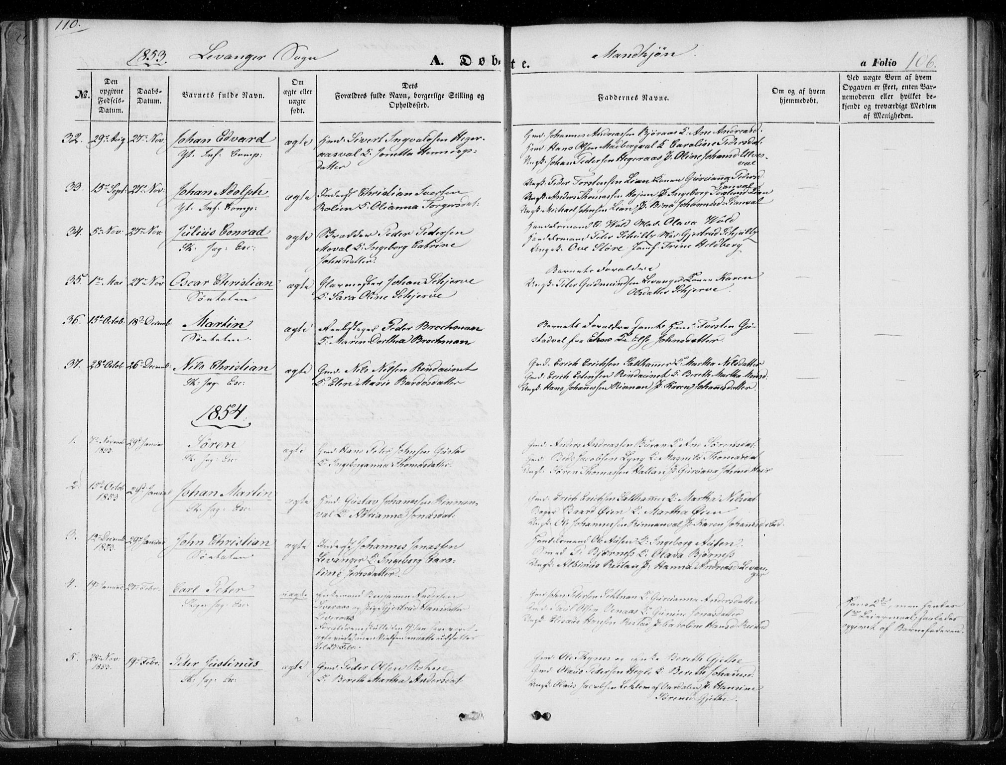 Ministerialprotokoller, klokkerbøker og fødselsregistre - Nord-Trøndelag, SAT/A-1458/720/L0183: Parish register (official) no. 720A01, 1836-1855, p. 106