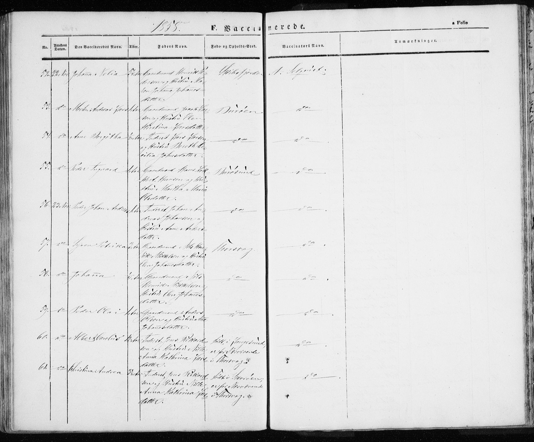 Karlsøy sokneprestembete, AV/SATØ-S-1299/H/Ha/Haa/L0003kirke: Parish register (official) no. 3, 1843-1860