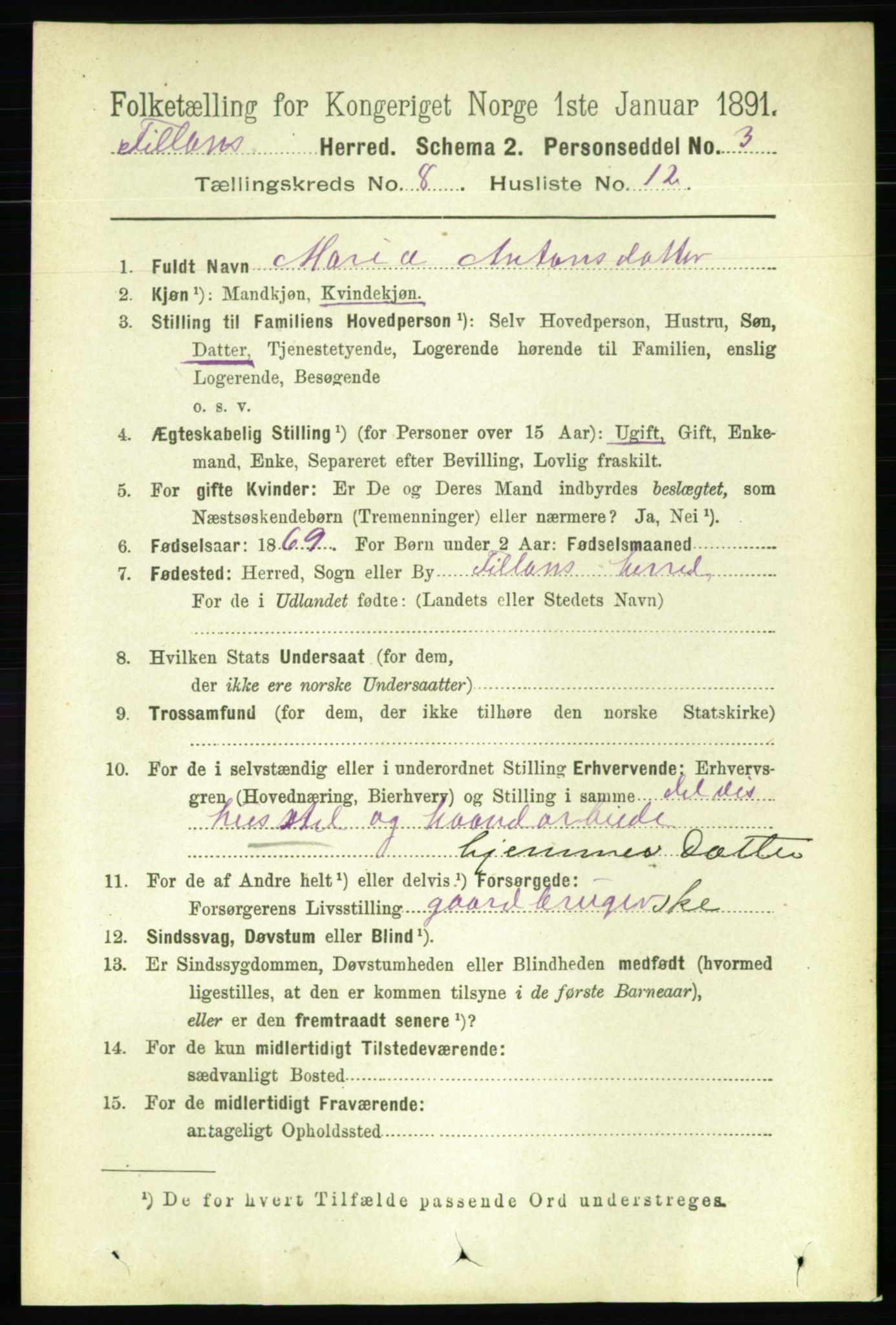 RA, 1891 census for 1616 Fillan, 1891, p. 1943