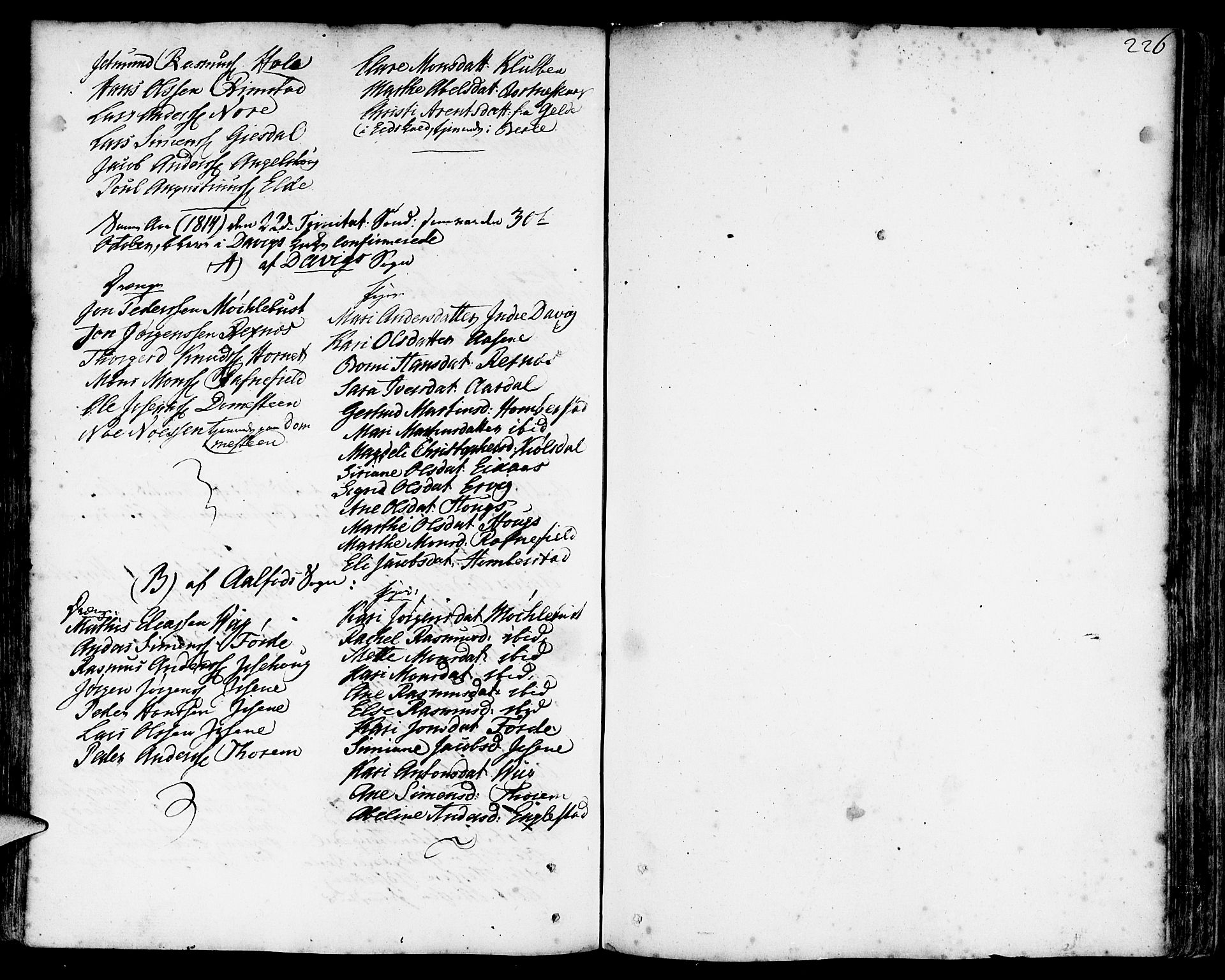 Davik sokneprestembete, SAB/A-79701/H/Haa/Haaa/L0002: Parish register (official) no. A 2, 1742-1816, p. 226