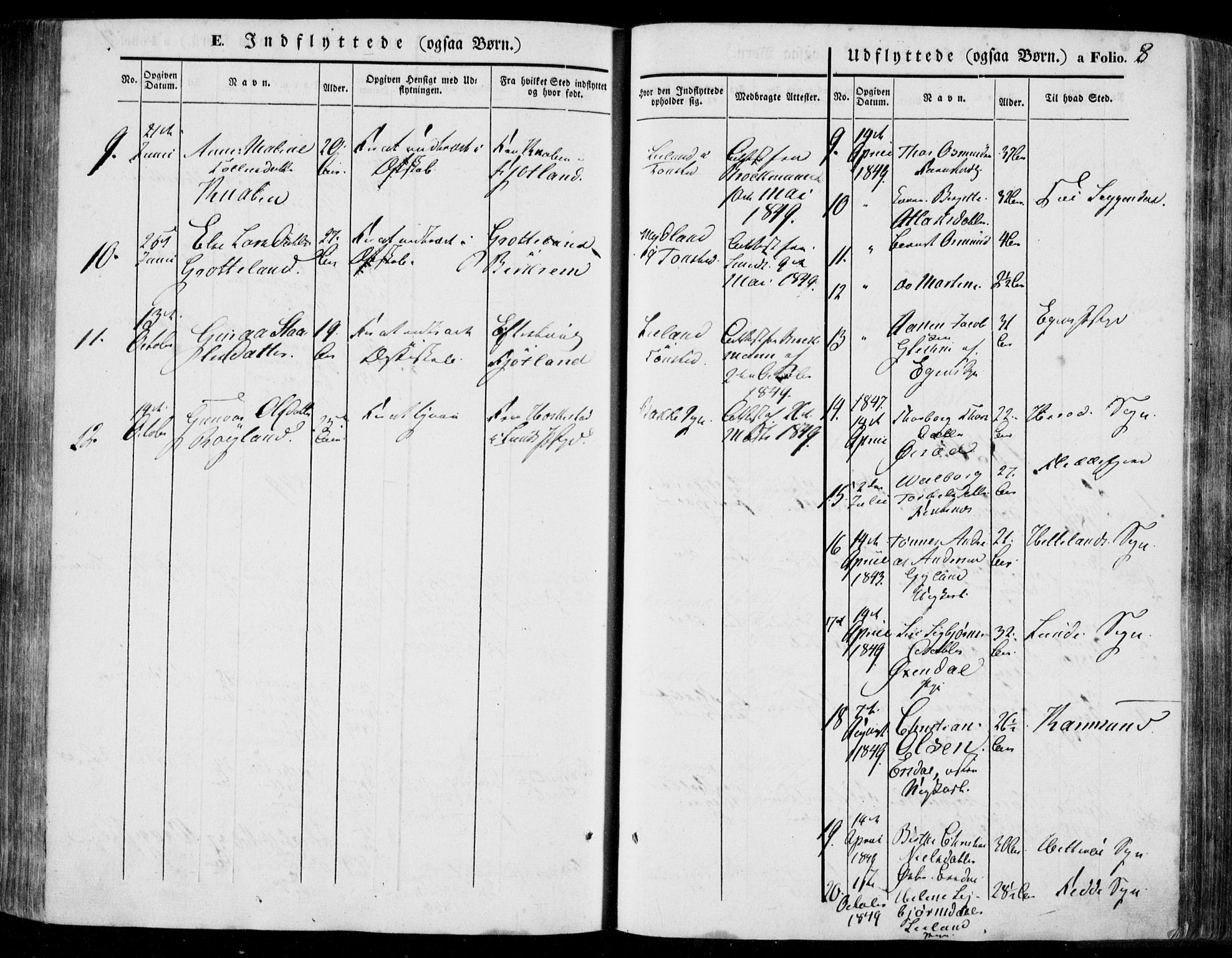 Bakke sokneprestkontor, SAK/1111-0002/F/Fa/Faa/L0005: Parish register (official) no. A 5, 1847-1855, p. 8