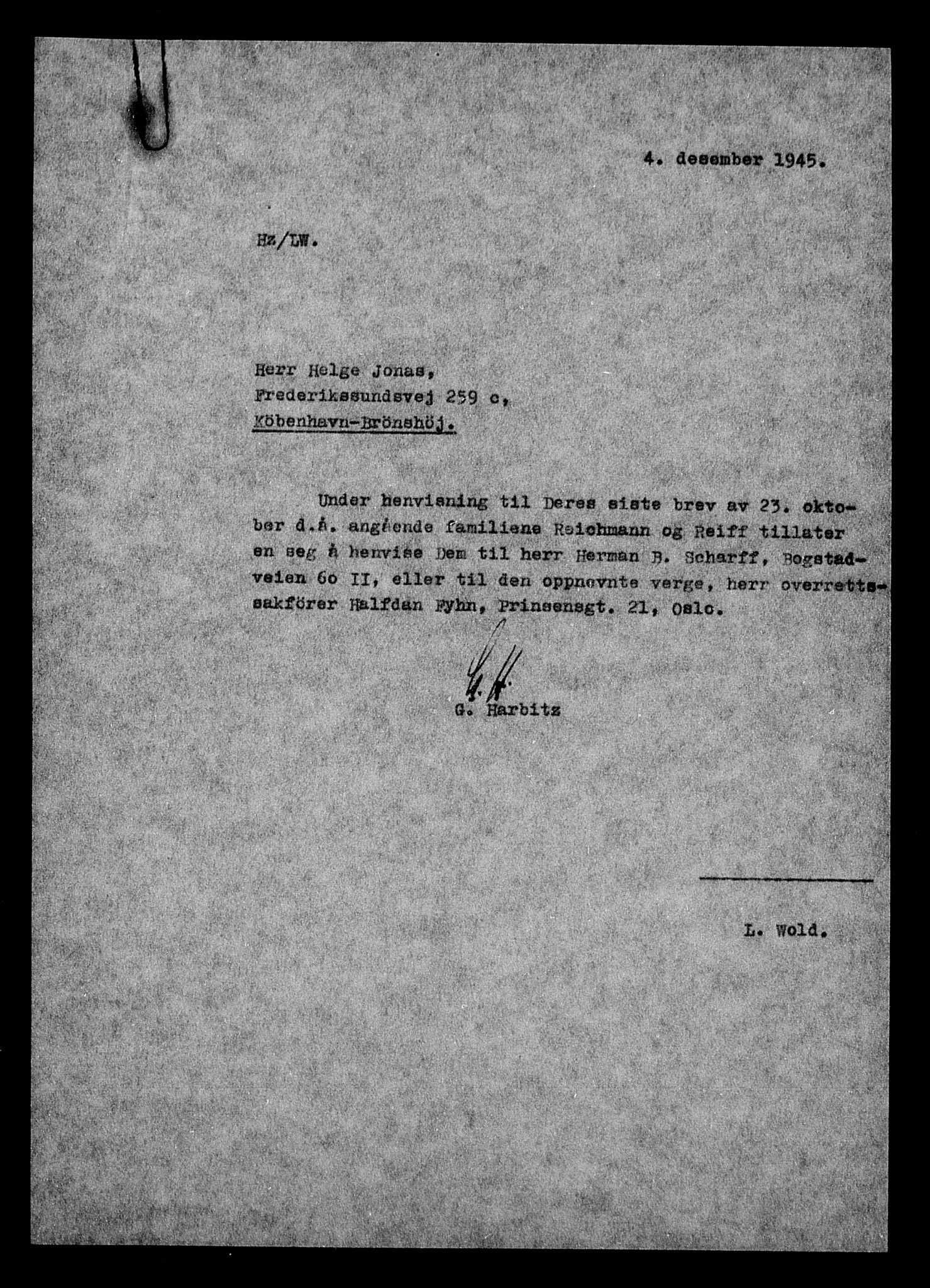 Justisdepartementet, Tilbakeføringskontoret for inndratte formuer, AV/RA-S-1564/H/Hc/Hcc/L0978: --, 1945-1947, p. 7