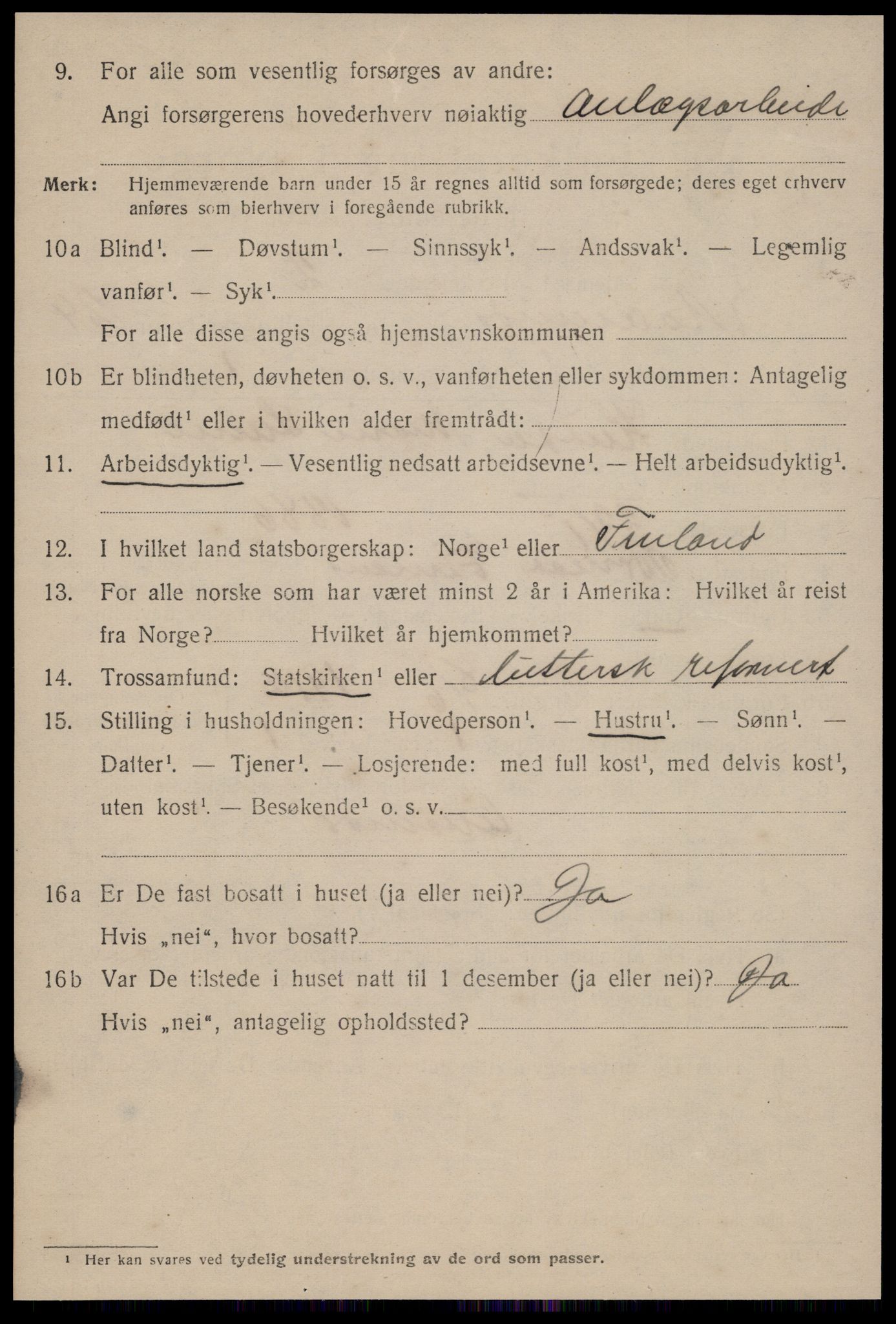 SAT, 1920 census for Ålesund, 1920, p. 43221