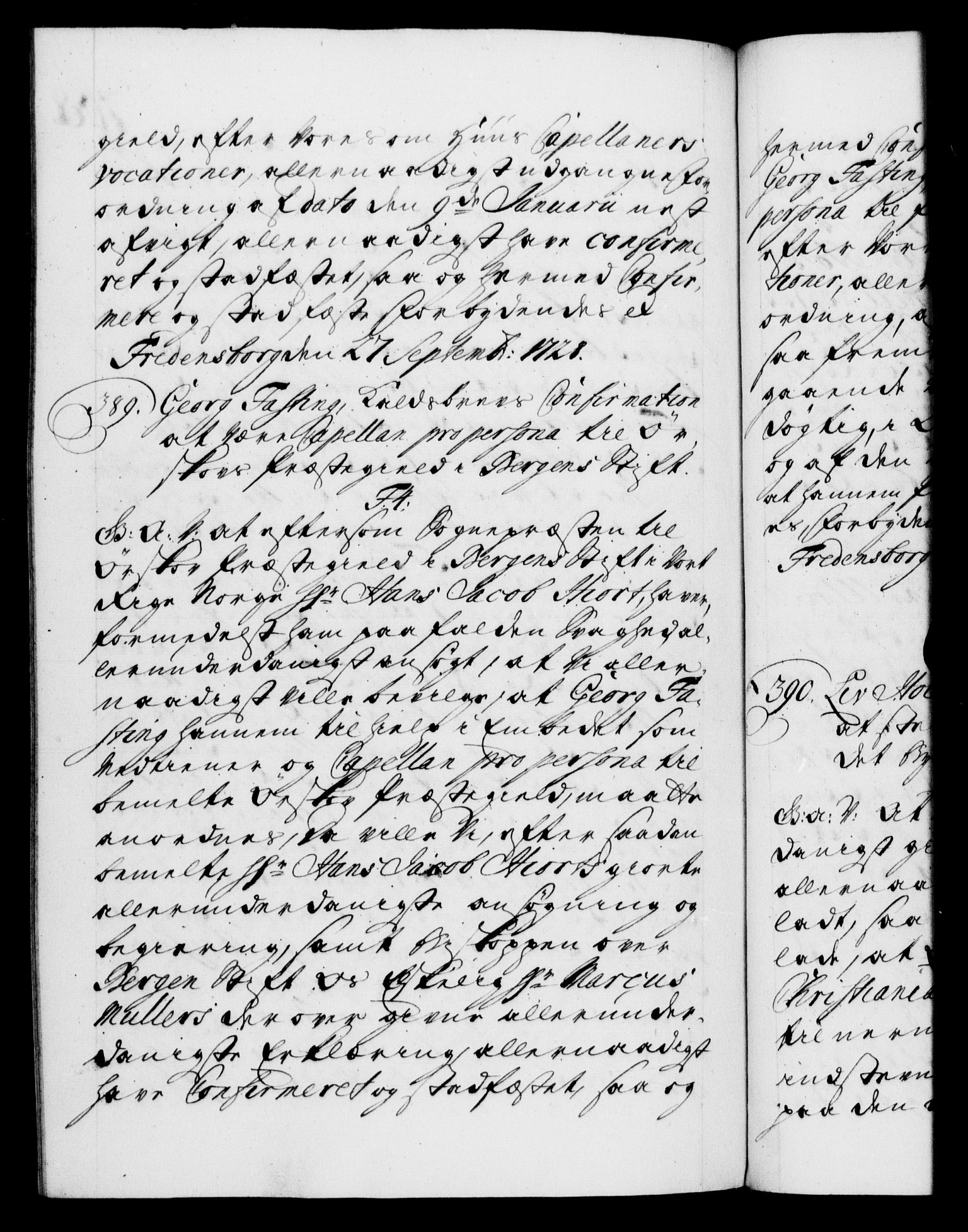 Danske Kanselli 1572-1799, AV/RA-EA-3023/F/Fc/Fca/Fcaa/L0025: Norske registre, 1726-1728, p. 768b