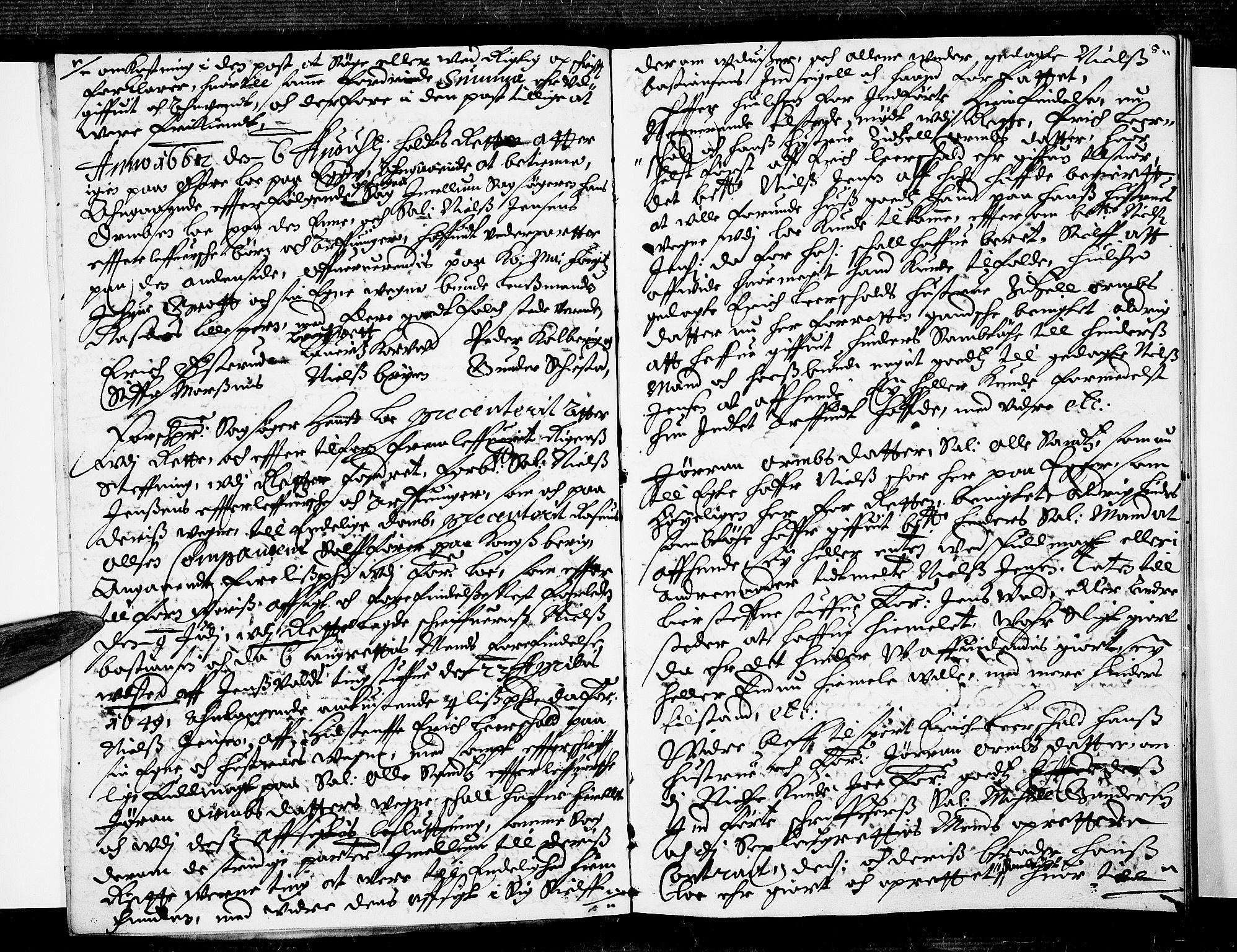 Eiker, Modum og Sigdal sorenskriveri, AV/SAKO-A-123/F/Fa/Faa/L0005: Tingbok, 1662, p. 4b-5a