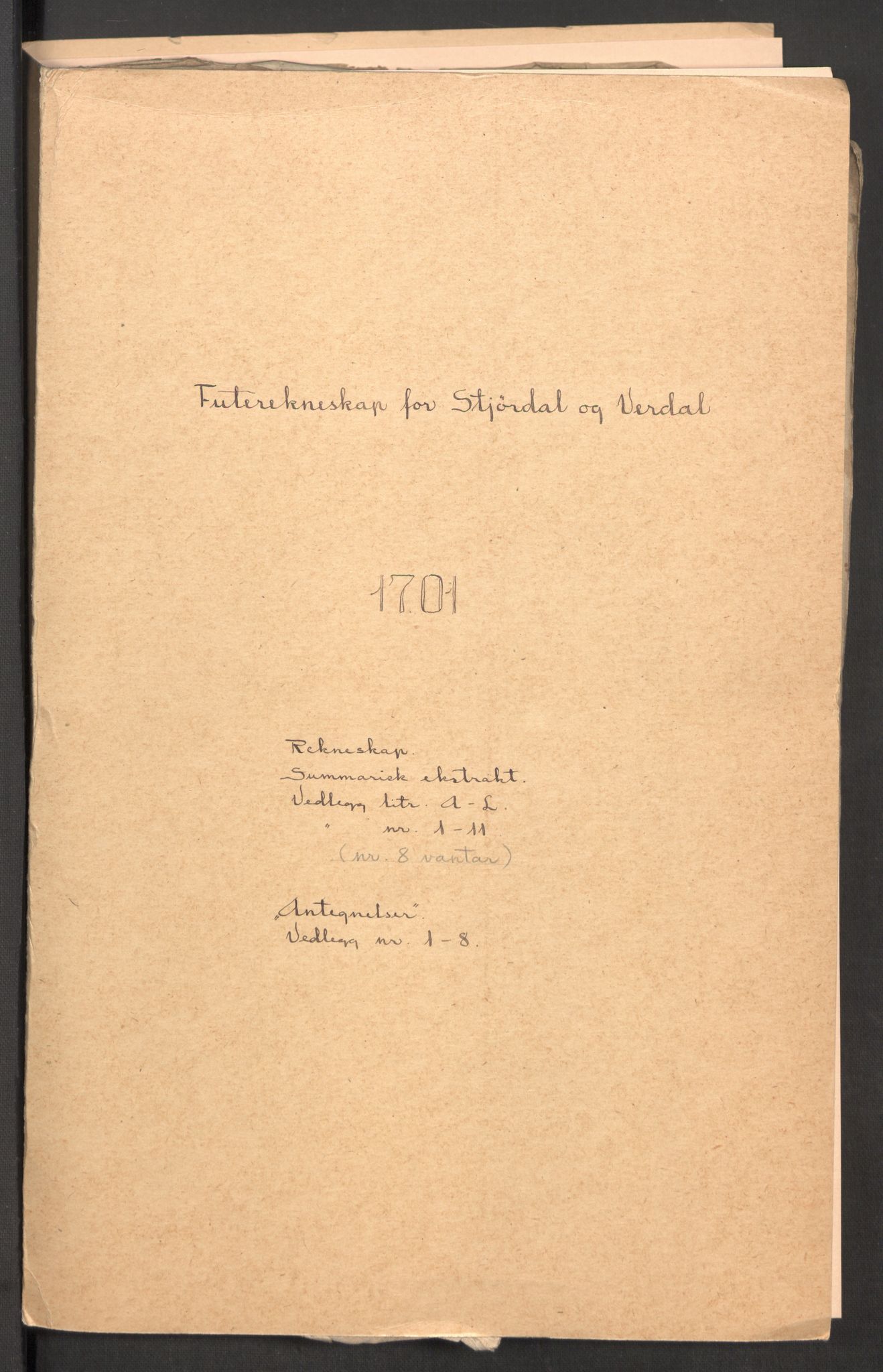 Rentekammeret inntil 1814, Reviderte regnskaper, Fogderegnskap, RA/EA-4092/R62/L4193: Fogderegnskap Stjørdal og Verdal, 1701-1702, p. 2