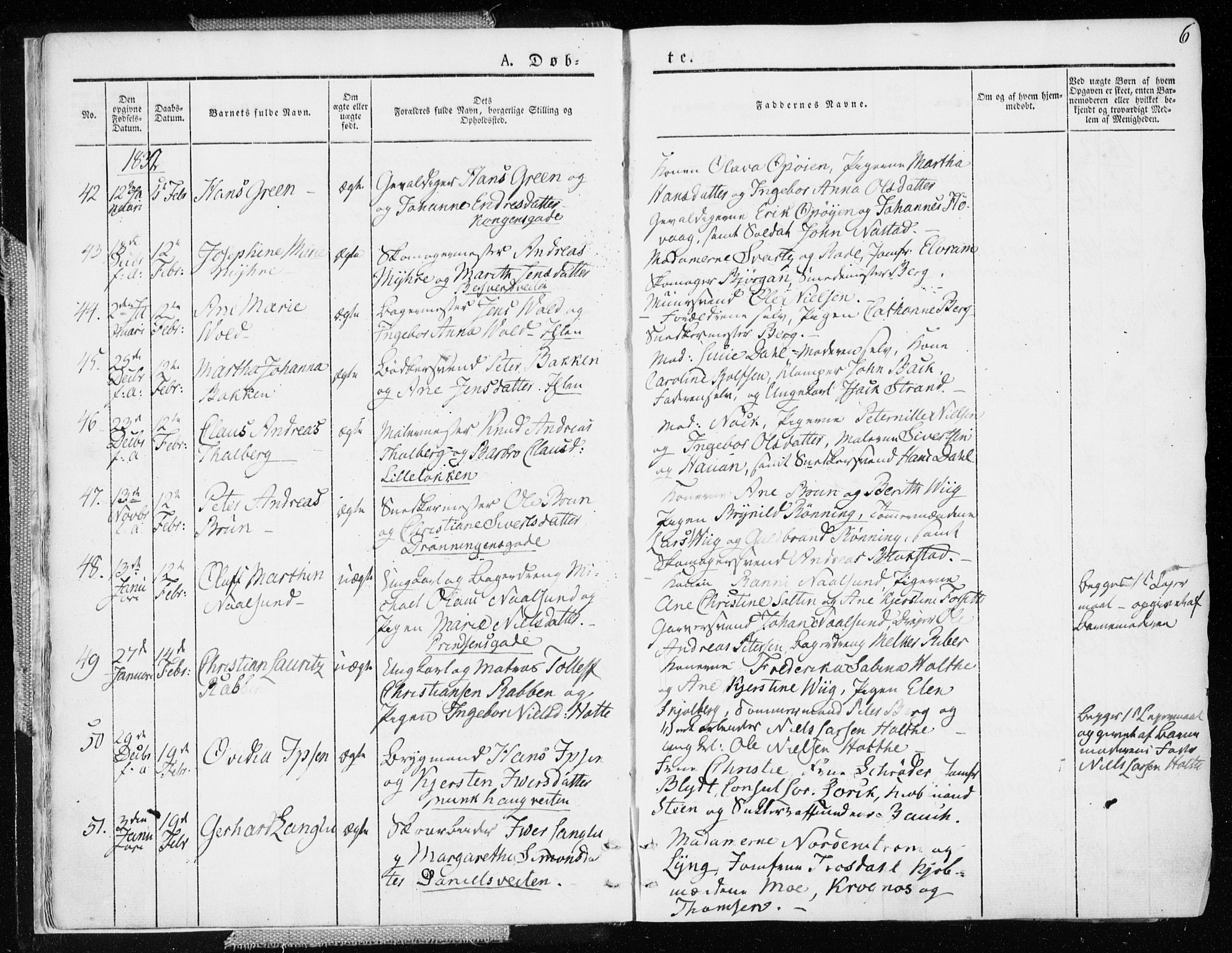 Ministerialprotokoller, klokkerbøker og fødselsregistre - Sør-Trøndelag, AV/SAT-A-1456/601/L0047: Parish register (official) no. 601A15, 1831-1839, p. 6