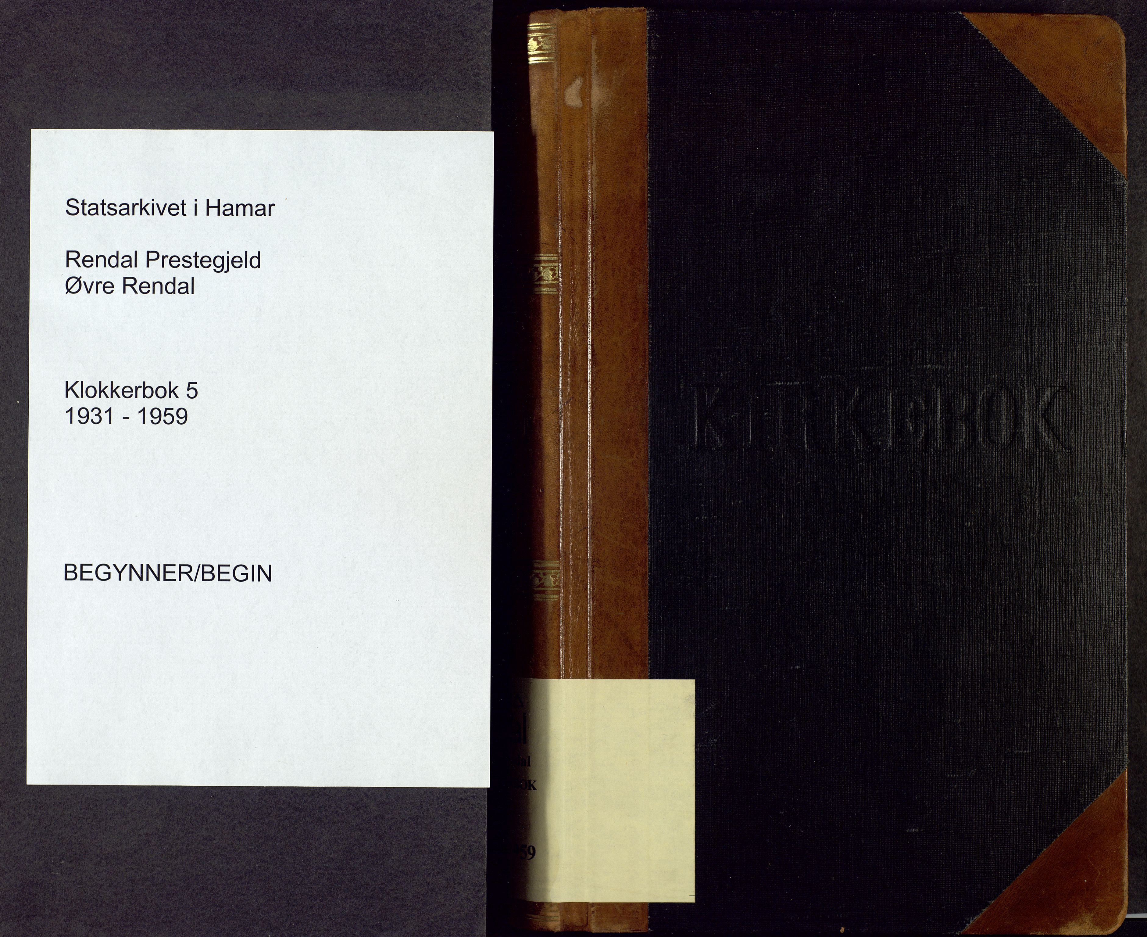 Rendalen prestekontor, SAH/PREST-054/H/Ha/Hab/L0005: Parish register (copy) no. 5, 1931-1959