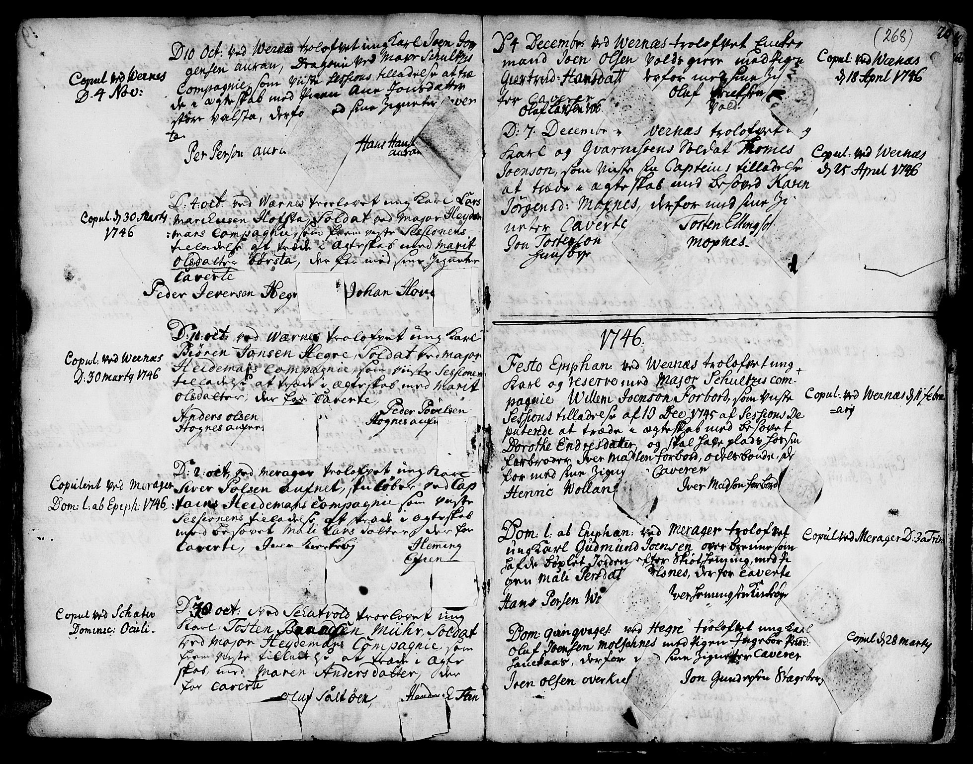 Ministerialprotokoller, klokkerbøker og fødselsregistre - Nord-Trøndelag, SAT/A-1458/709/L0056: Parish register (official) no. 709A04, 1740-1756, p. 268