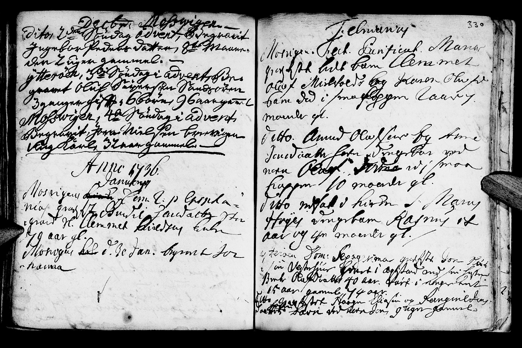 Ministerialprotokoller, klokkerbøker og fødselsregistre - Nord-Trøndelag, SAT/A-1458/722/L0215: Parish register (official) no. 722A02, 1718-1755, p. 330