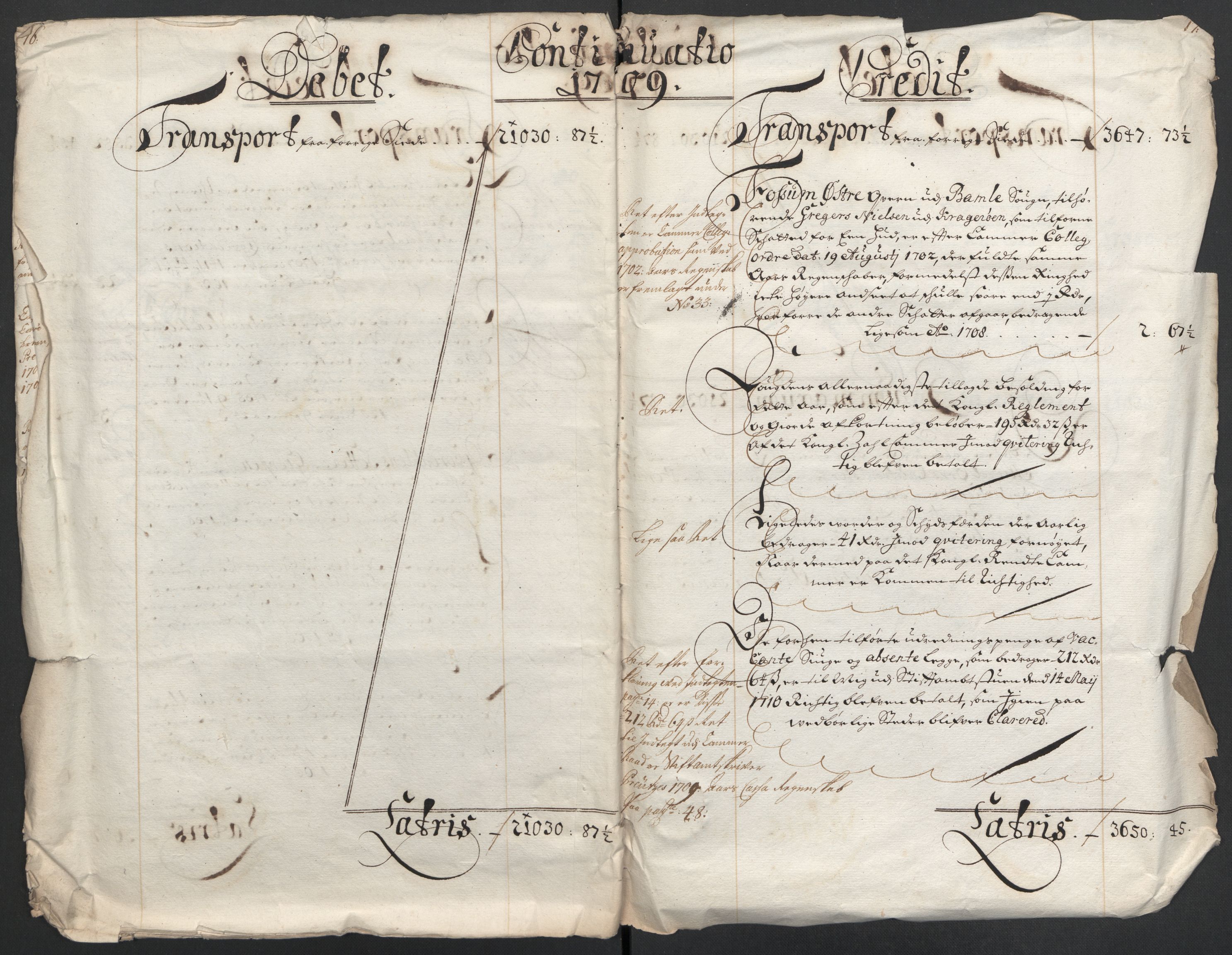 Rentekammeret inntil 1814, Reviderte regnskaper, Fogderegnskap, AV/RA-EA-4092/R36/L2118: Fogderegnskap Øvre og Nedre Telemark og Bamble, 1708-1709, p. 161