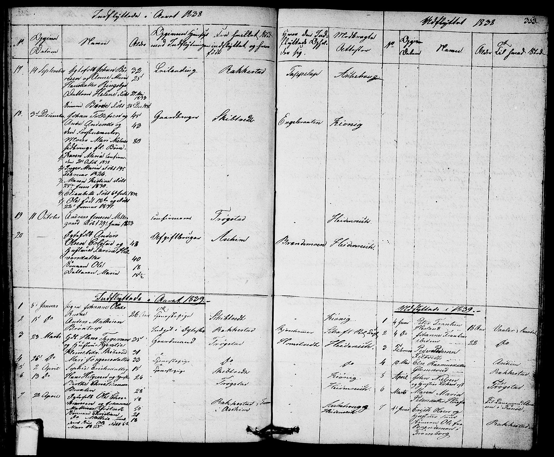 Eidsberg prestekontor Kirkebøker, SAO/A-10905/F/Fa/L0008: Parish register (official) no. I 8, 1832-1848, p. 353