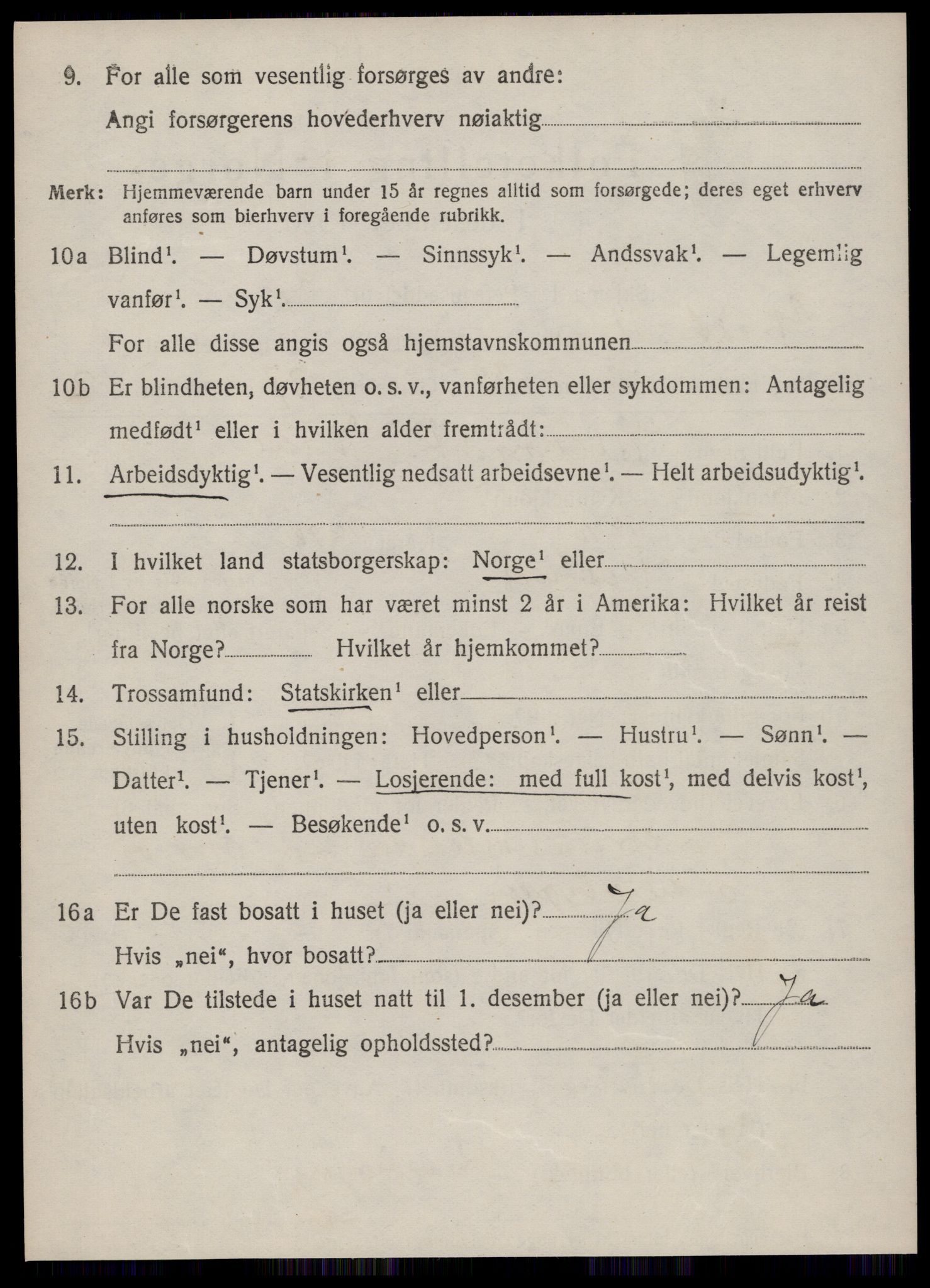 SAT, 1920 census for Vestnes, 1920, p. 1678