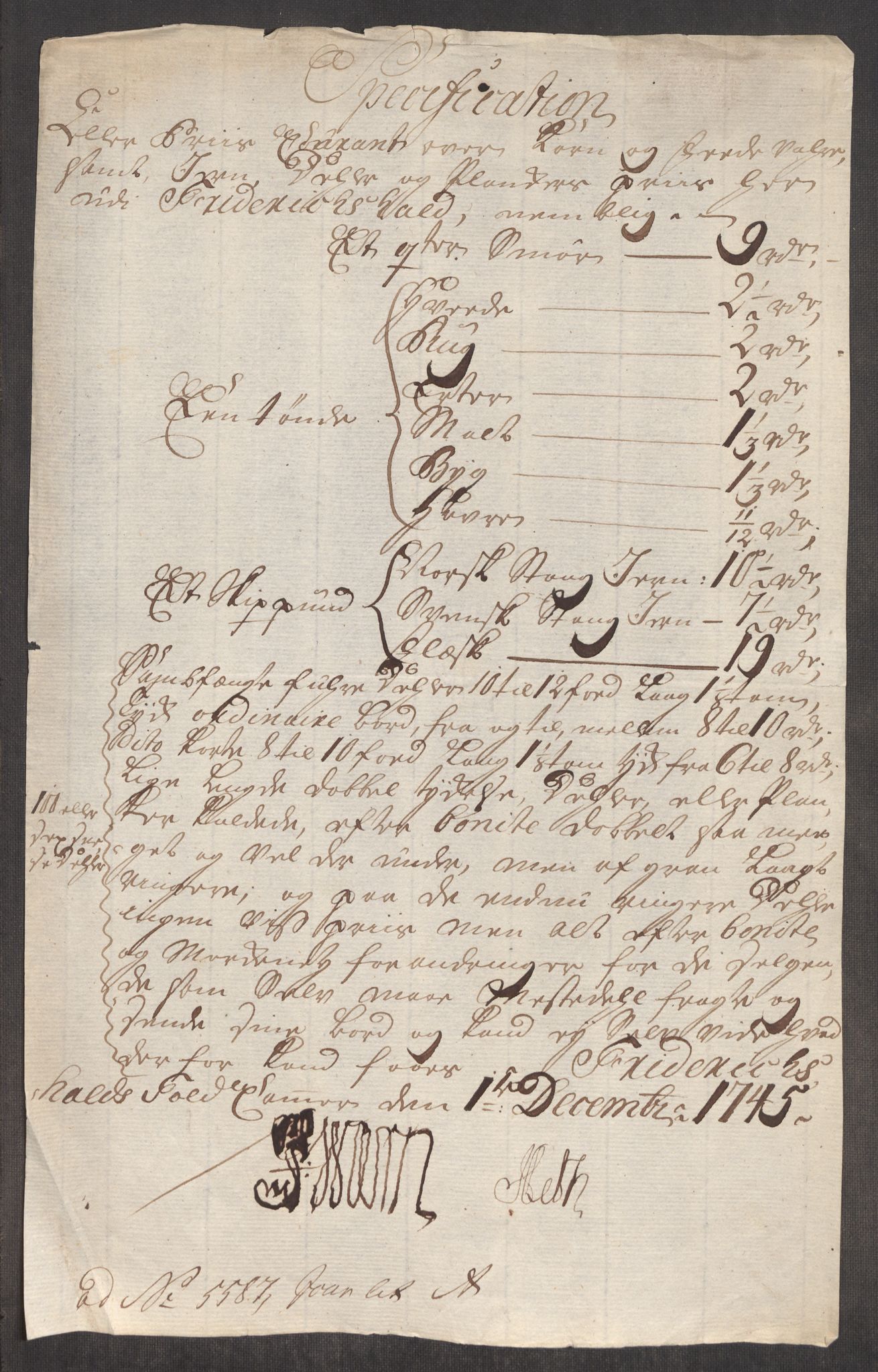 Rentekammeret inntil 1814, Realistisk ordnet avdeling, RA/EA-4070/Oe/L0003: [Ø1]: Priskuranter, 1745-1748, p. 16