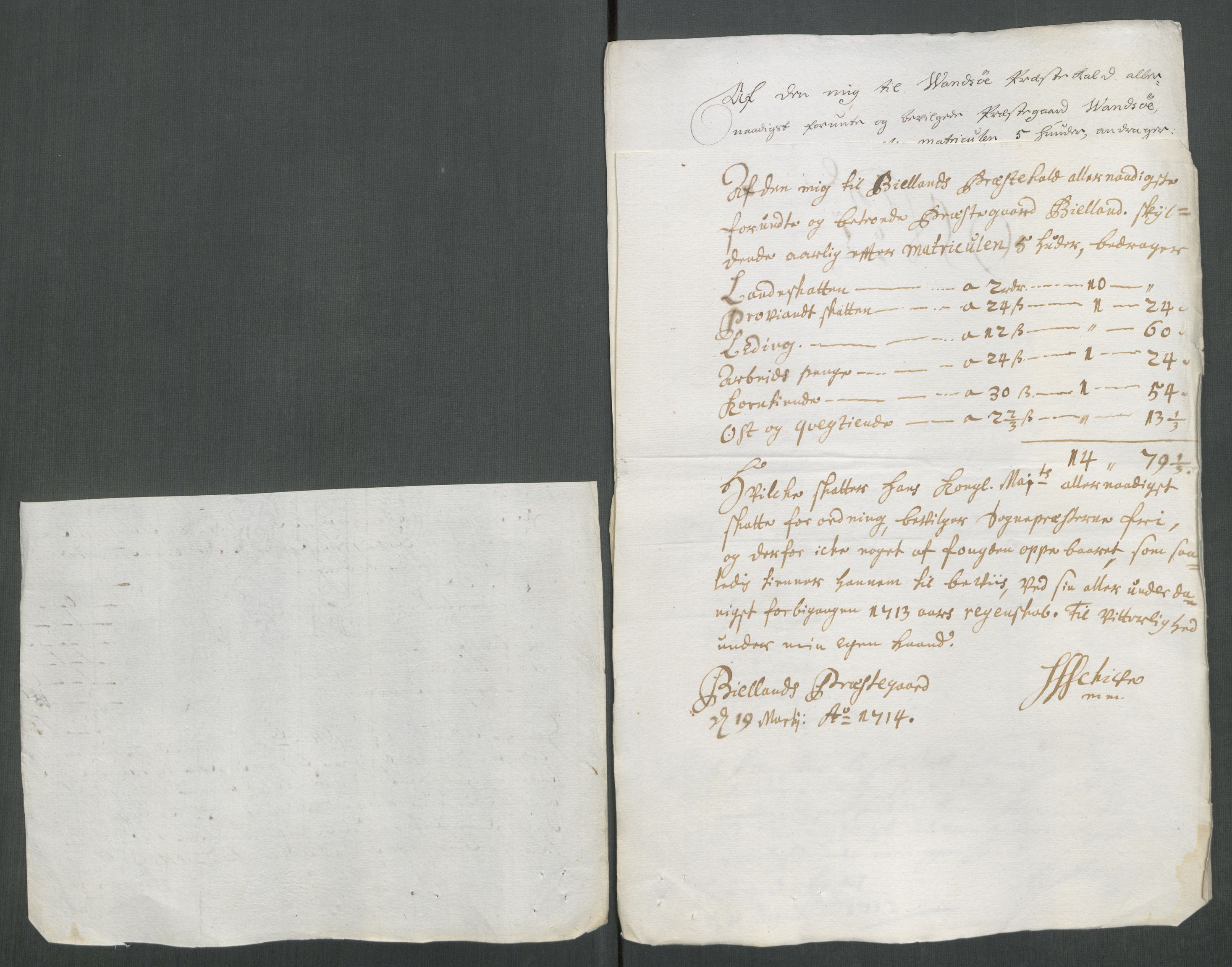 Rentekammeret inntil 1814, Reviderte regnskaper, Fogderegnskap, AV/RA-EA-4092/R43/L2556: Fogderegnskap Lista og Mandal, 1713, p. 425