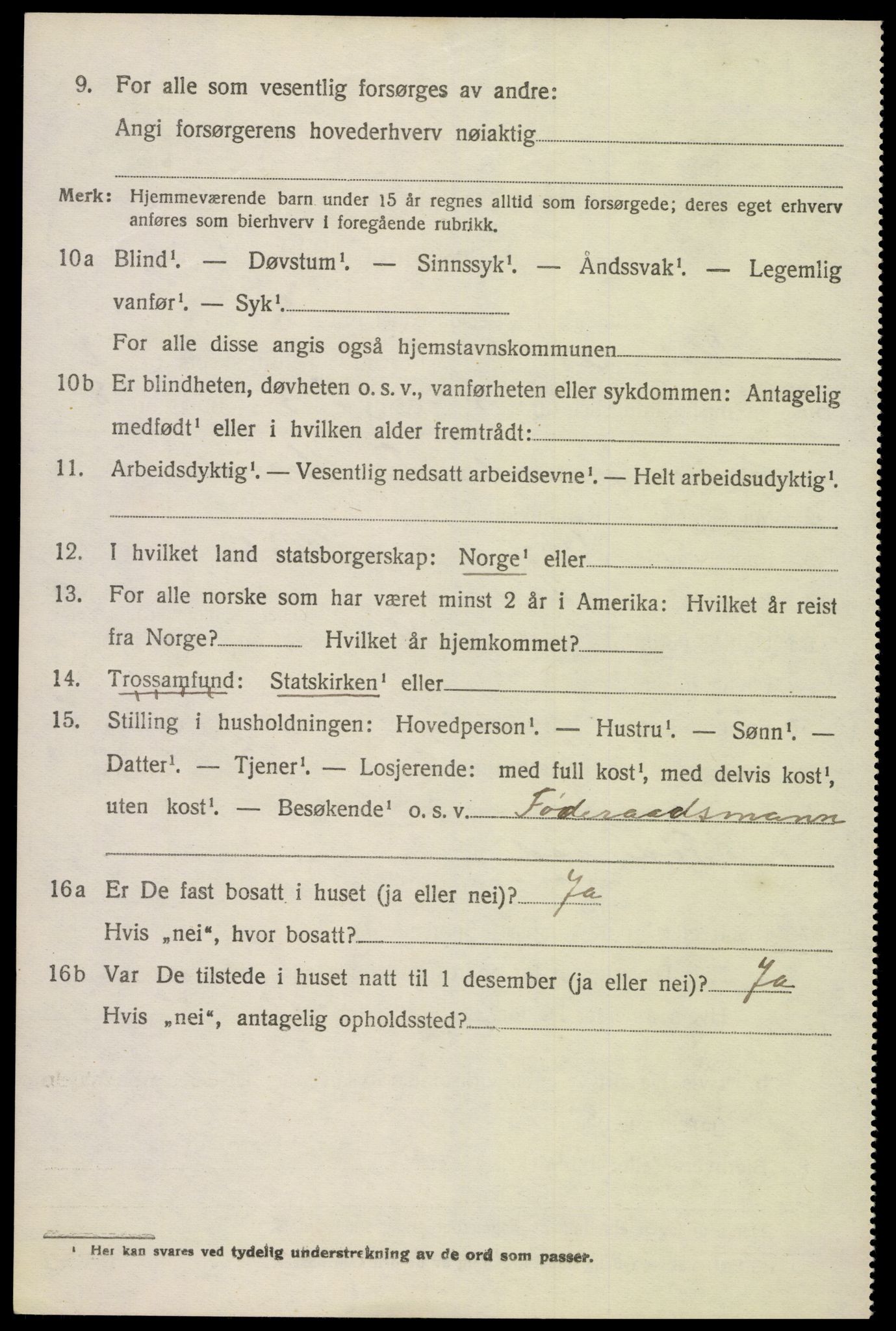 SAK, 1920 census for Hornnes, 1920, p. 726