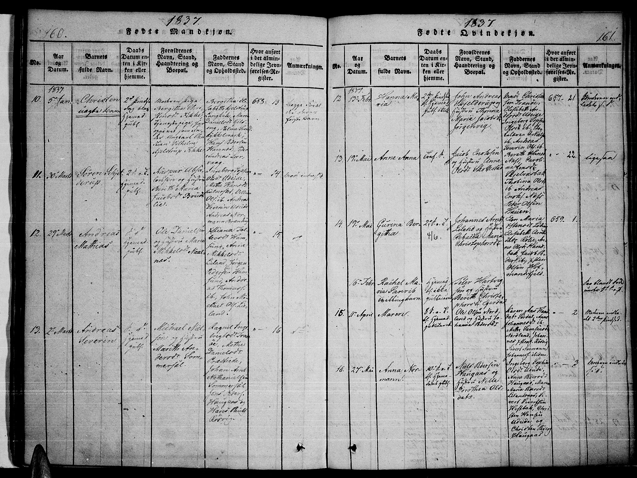 Ministerialprotokoller, klokkerbøker og fødselsregistre - Nordland, SAT/A-1459/859/L0842: Parish register (official) no. 859A02, 1821-1839, p. 160-161