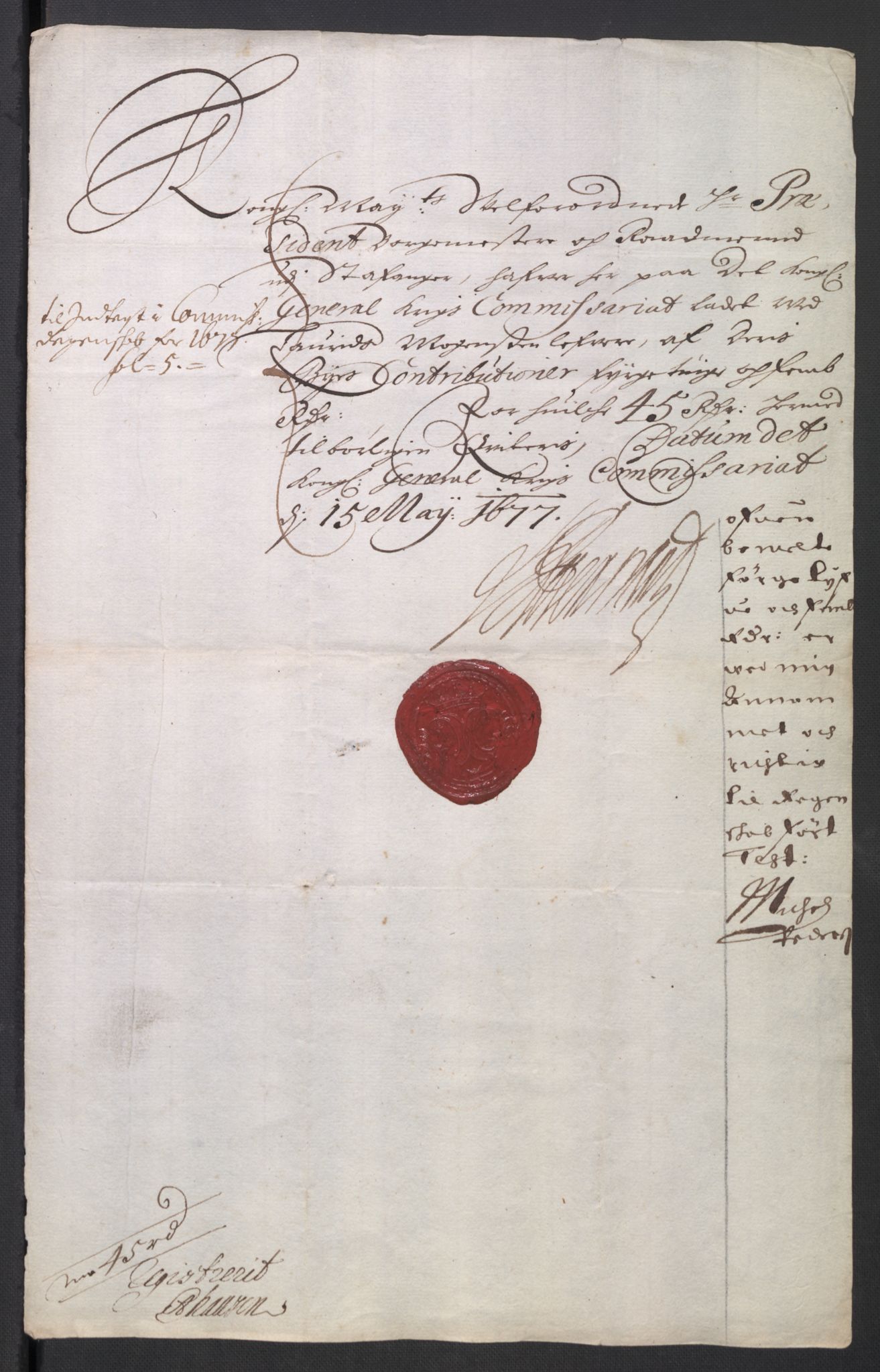 Rentekammeret inntil 1814, Reviderte regnskaper, Byregnskaper, AV/RA-EA-4066/R/Ro/L0300: [O3] Kontribusjonsregnskap, 1661-1678, p. 322