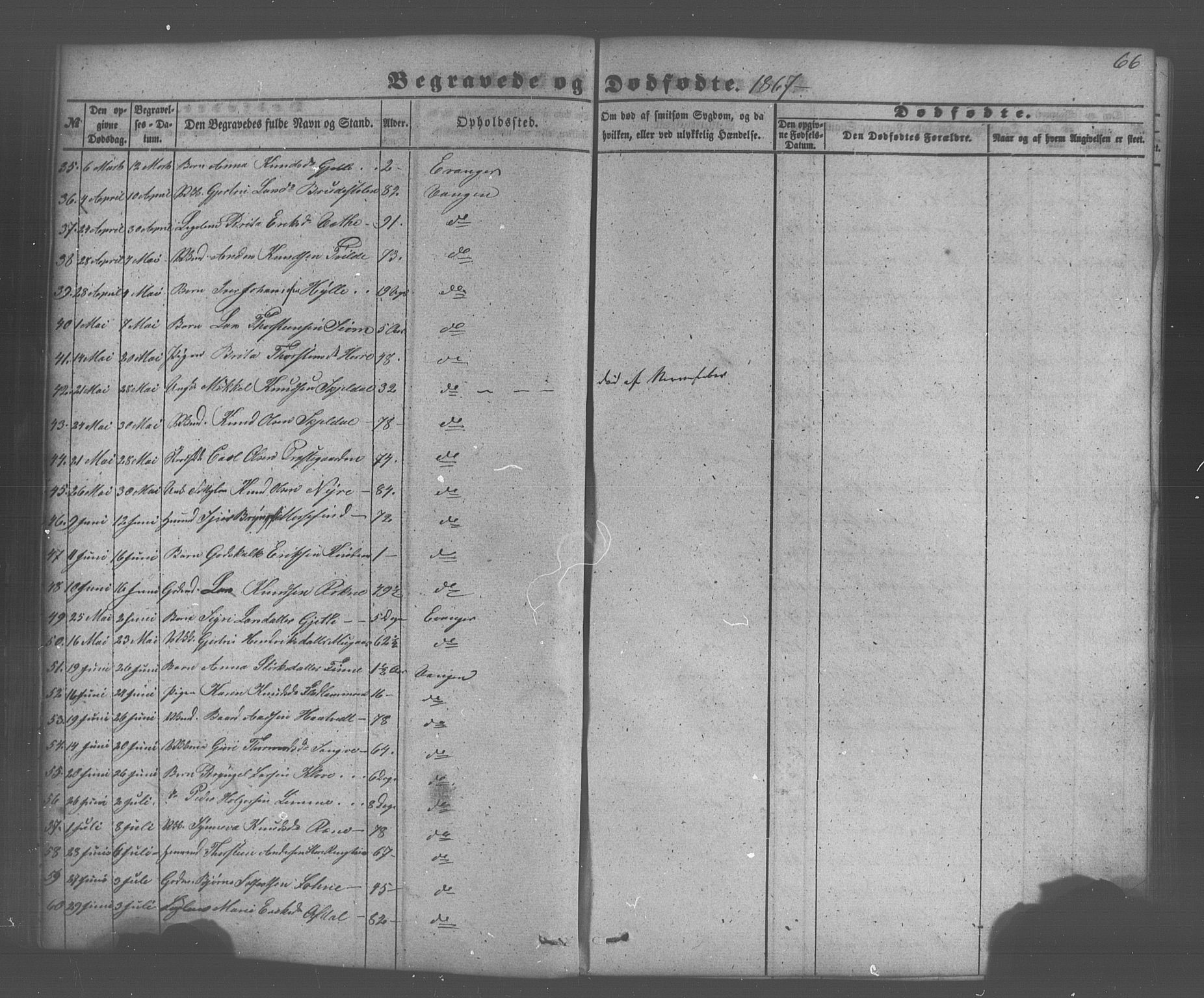 Voss sokneprestembete, AV/SAB-A-79001/H/Haa: Parish register (official) no. A 20, 1855-1886, p. 66