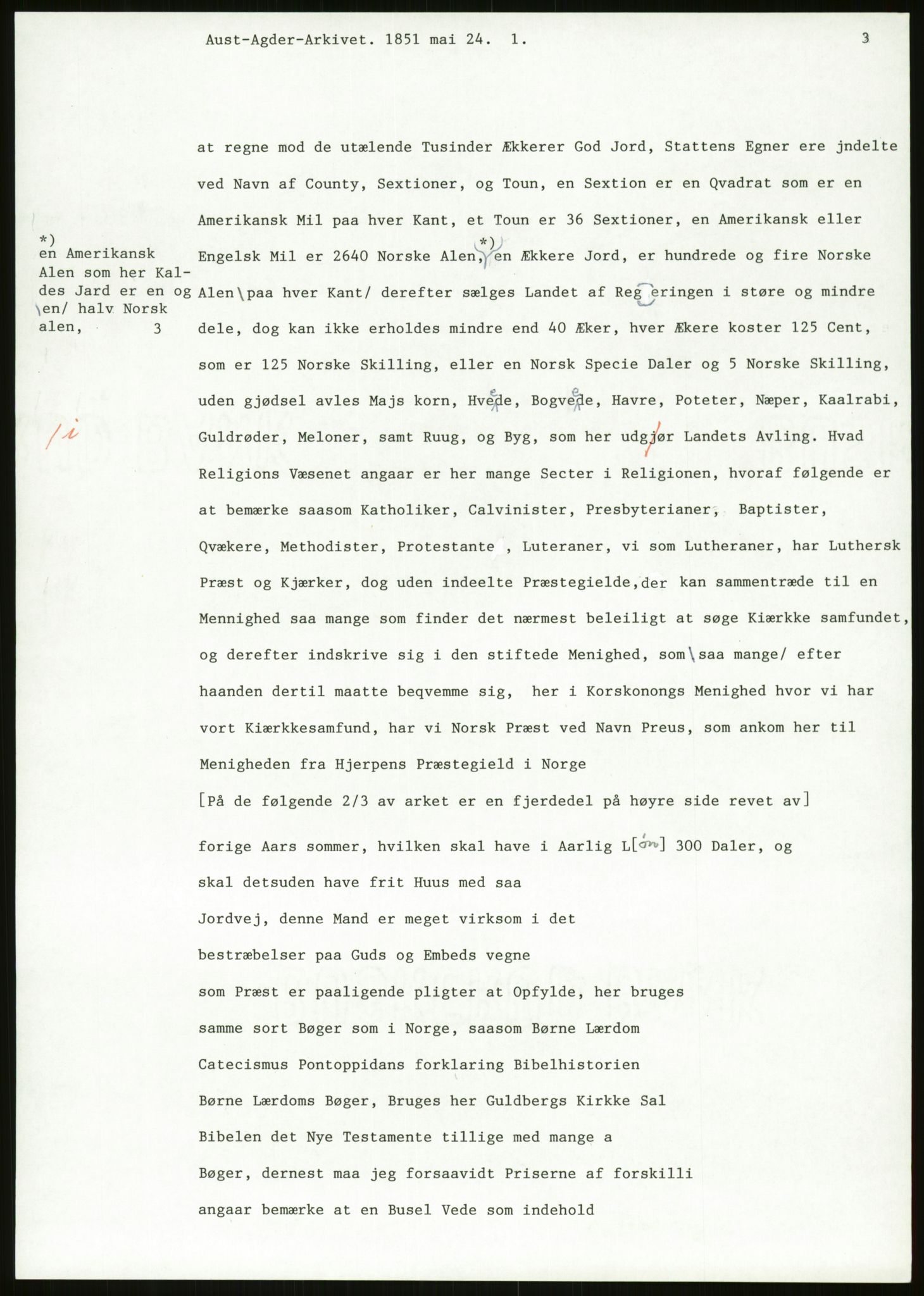 Samlinger til kildeutgivelse, Amerikabrevene, AV/RA-EA-4057/F/L0026: Innlån fra Aust-Agder: Aust-Agder-Arkivet - Erickson, 1838-1914, p. 9