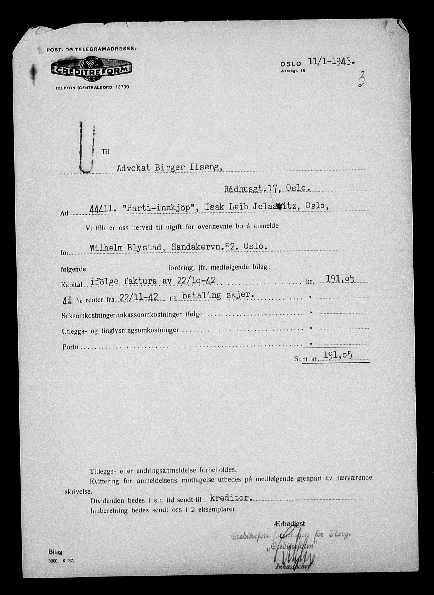 Justisdepartementet, Tilbakeføringskontoret for inndratte formuer, AV/RA-S-1564/H/Hc/Hcc/L0948: --, 1945-1947, p. 130