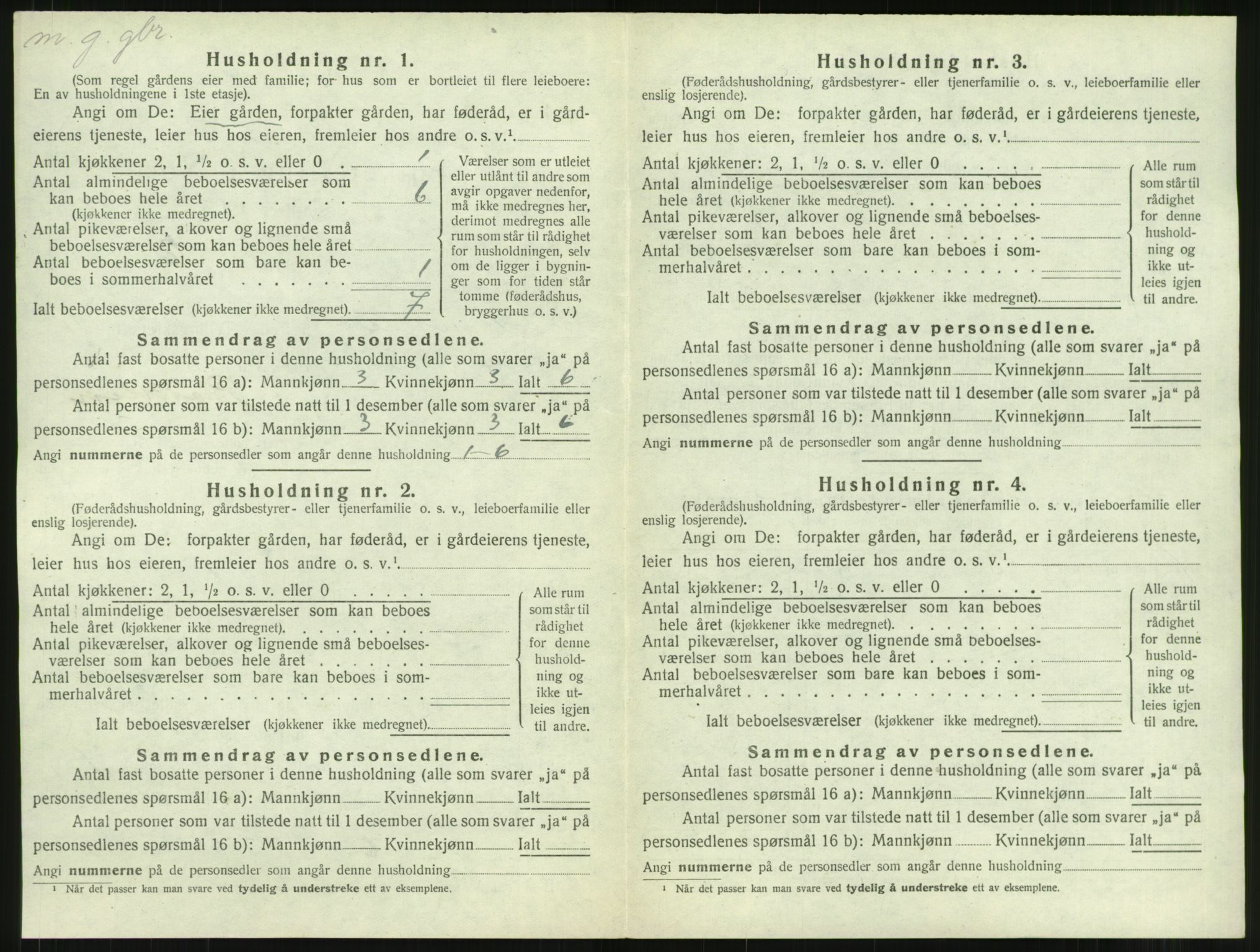 SAT, 1920 census for Surnadal, 1920, p. 998