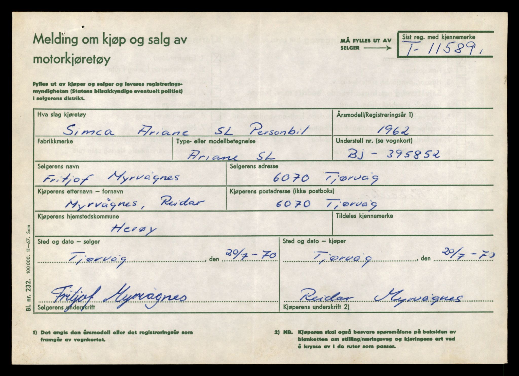 Møre og Romsdal vegkontor - Ålesund trafikkstasjon, AV/SAT-A-4099/F/Fe/L0029: Registreringskort for kjøretøy T 11430 - T 11619, 1927-1998, p. 2529