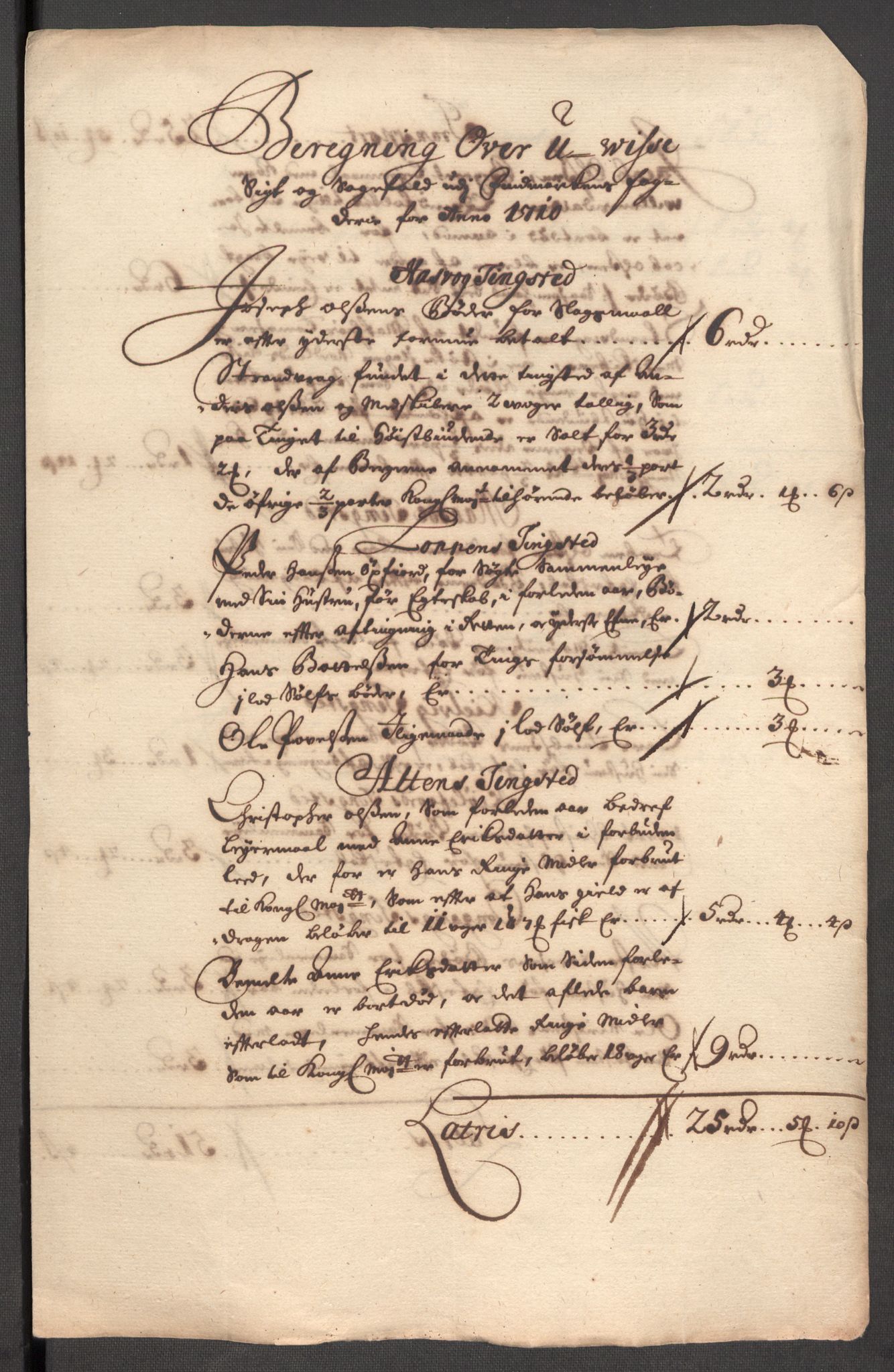 Rentekammeret inntil 1814, Reviderte regnskaper, Fogderegnskap, AV/RA-EA-4092/R69/L4855: Fogderegnskap Finnmark/Vardøhus, 1709-1712, p. 303