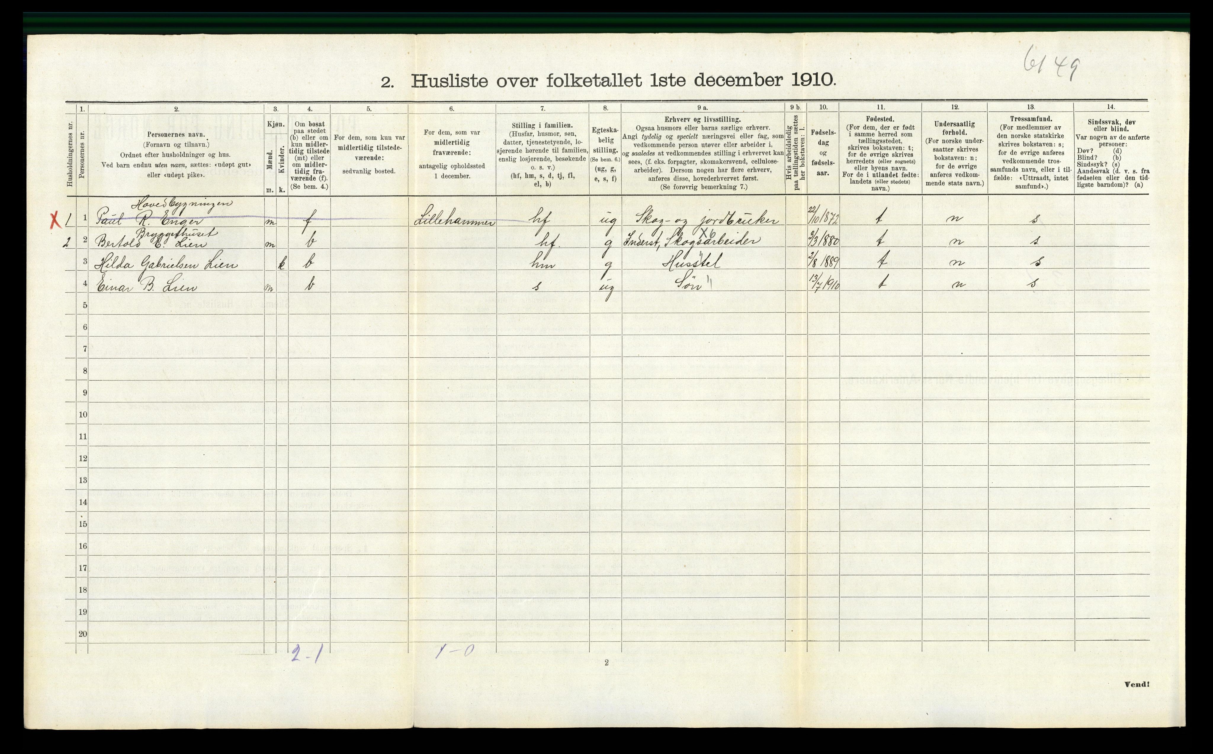 RA, 1910 census for Ådal, 1910, p. 790